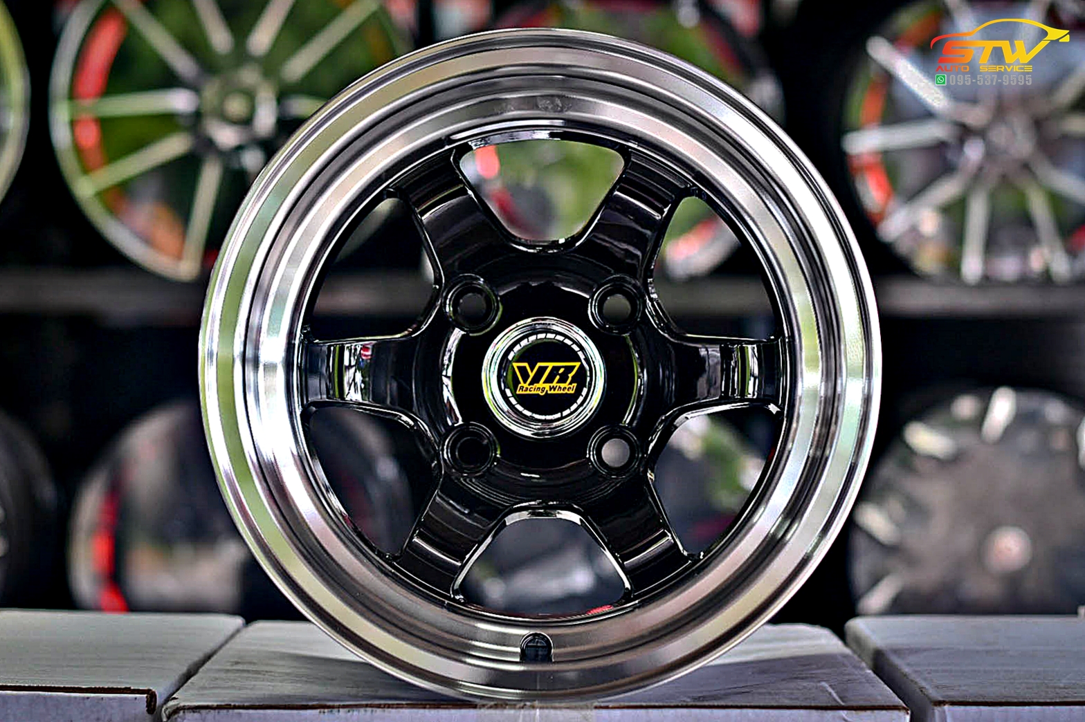 ล้อแม็กซ์ TE37v Mf-6013 12x7.5 Et-10 PCD:4x110 (BLP)