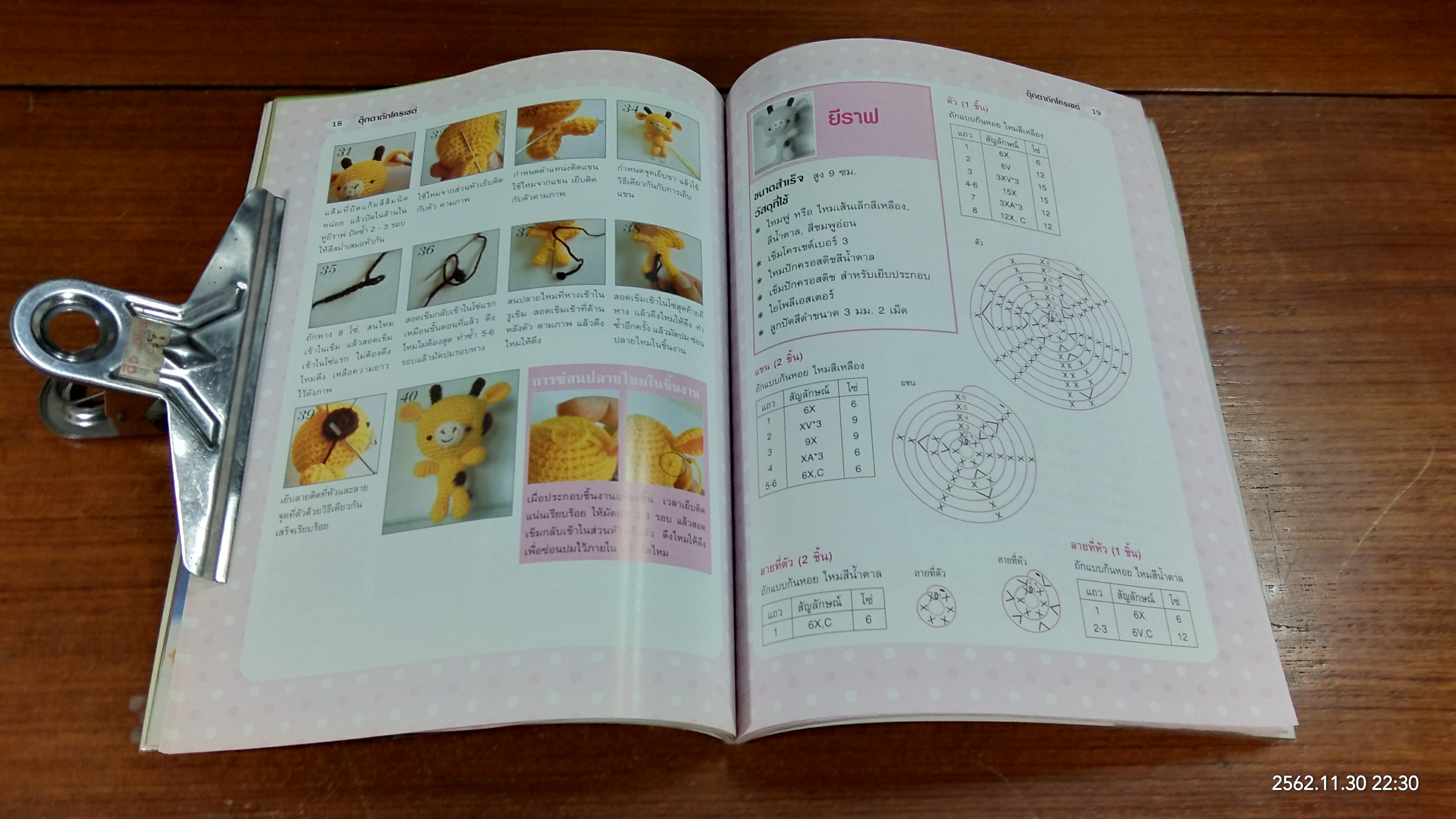 งานฝีมือ ตุ๊กตาถักโครเชต์