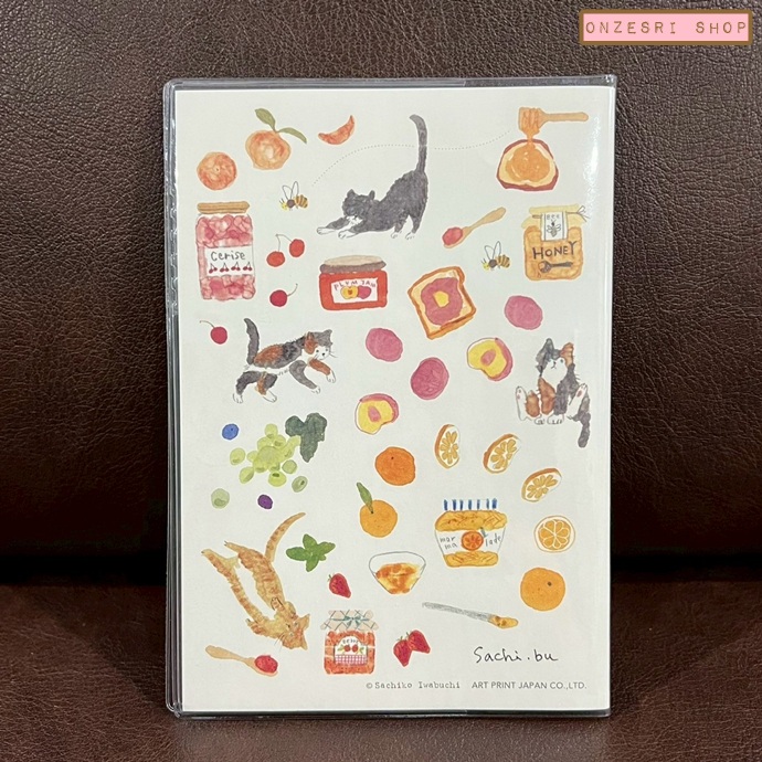 สมุด 2026 Schedule Book เล่มบาง A6 ลาย Sachiko Iwabuchi - Cat ขนาด 10 x 14.5 ซม. (48 หน้า) มีให้จดตั้งแต่เดือน 10/2025 - 12/2026 เป็นปฎิทินแบบ monthly ด้านหลังเป็นกระดาษ memo