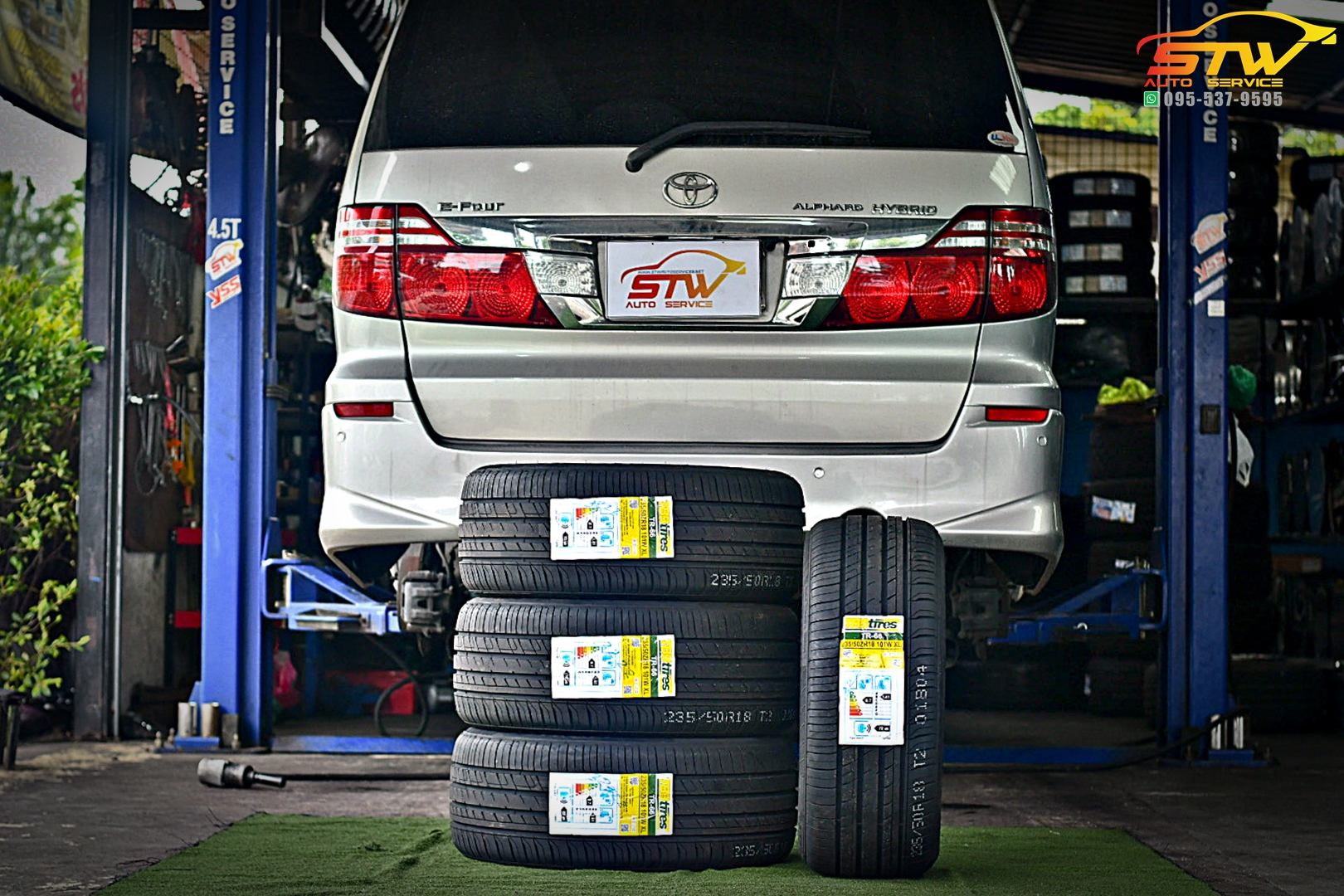 เปลี่ยนยาง TOYOTA ALPHARD TBBTires TR-66 235/50R18 101W