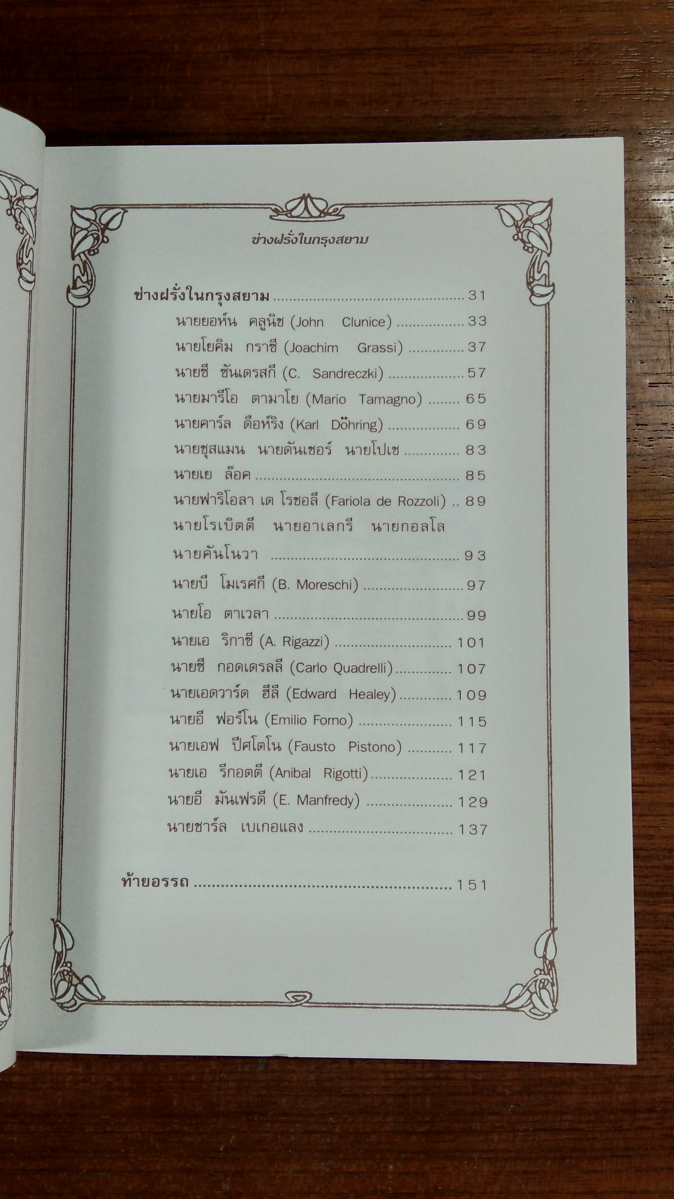 ช่างฝรั่ง ในกรุงสยาม / ศาสตราจารย์ ผุสดี ทิพทัส