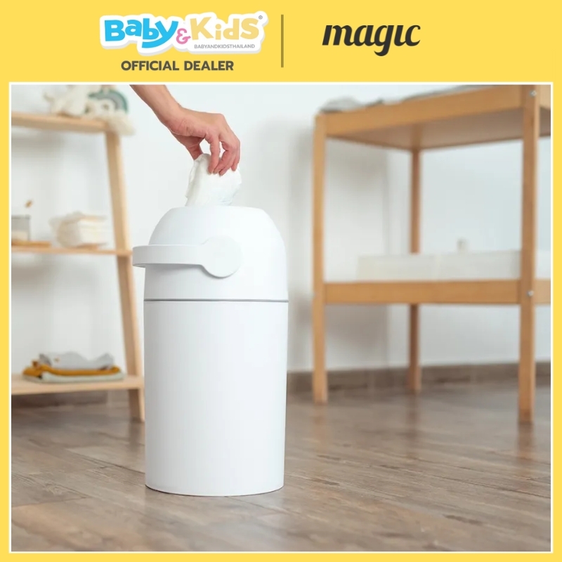 Magic Odorless Diaper Pail Holland ถังขยะผ้าอ้อม ถังขยะผ้าอ้อมเด็ก แพมเพิส เก็บกลิ่น 99.99% ไม่มีกลิ่นเหม็น Graphite