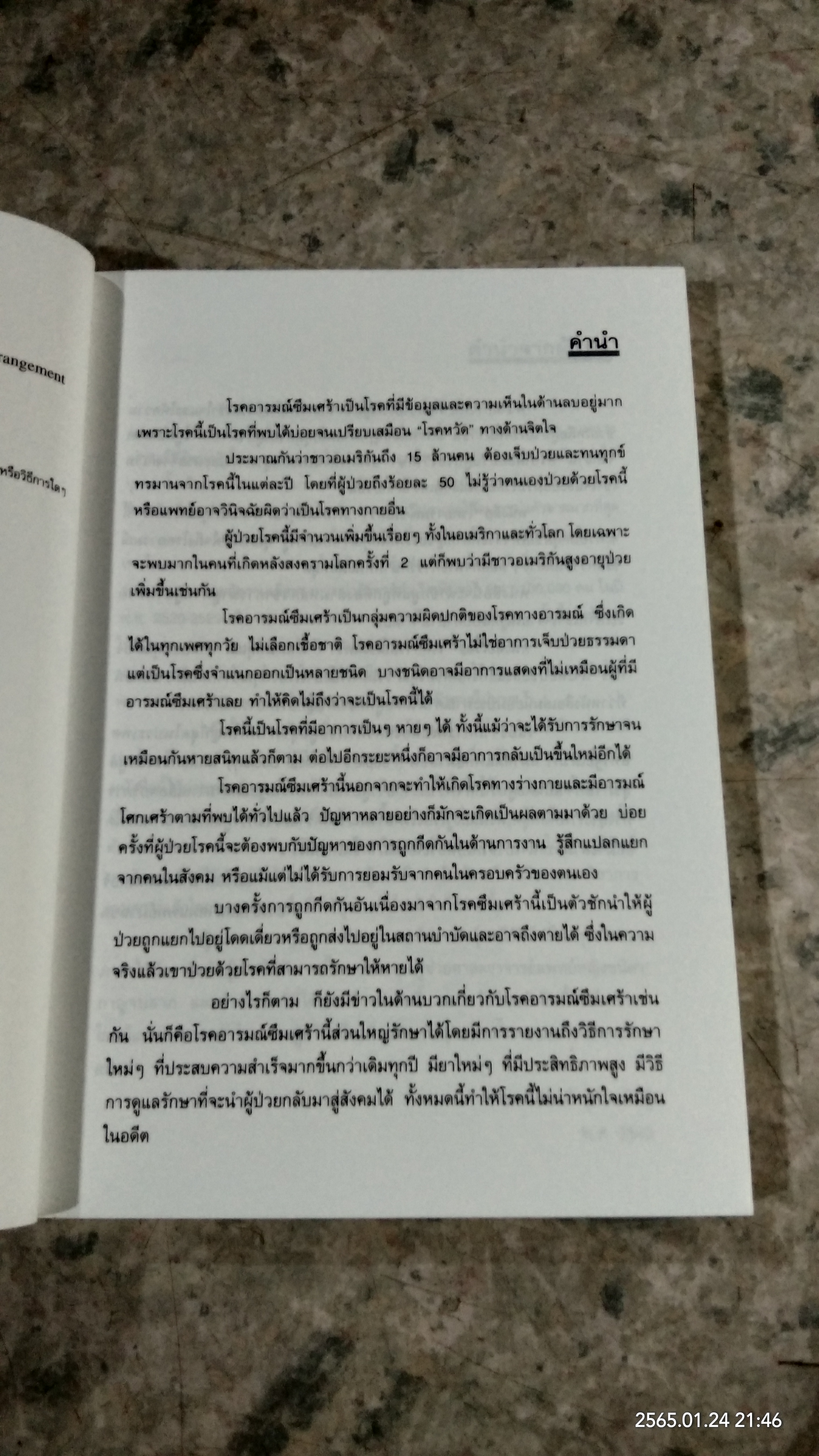 โรคอารมณ์ซึมเศร้า / รศ.นพ.ณรงค์ สุภัทรพันธุ์