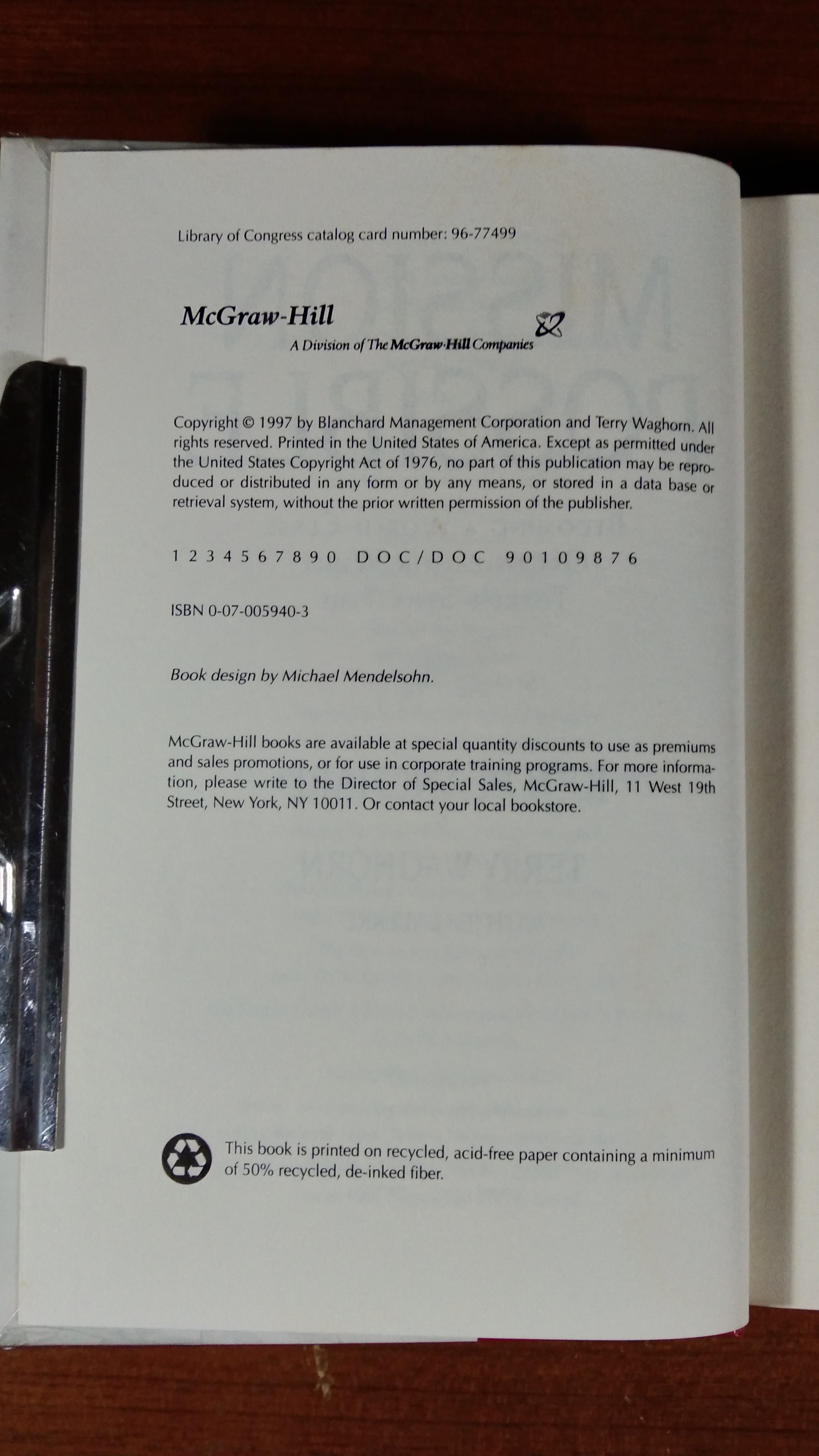 MISSION POSSIBLE / KEN BLANCHARD