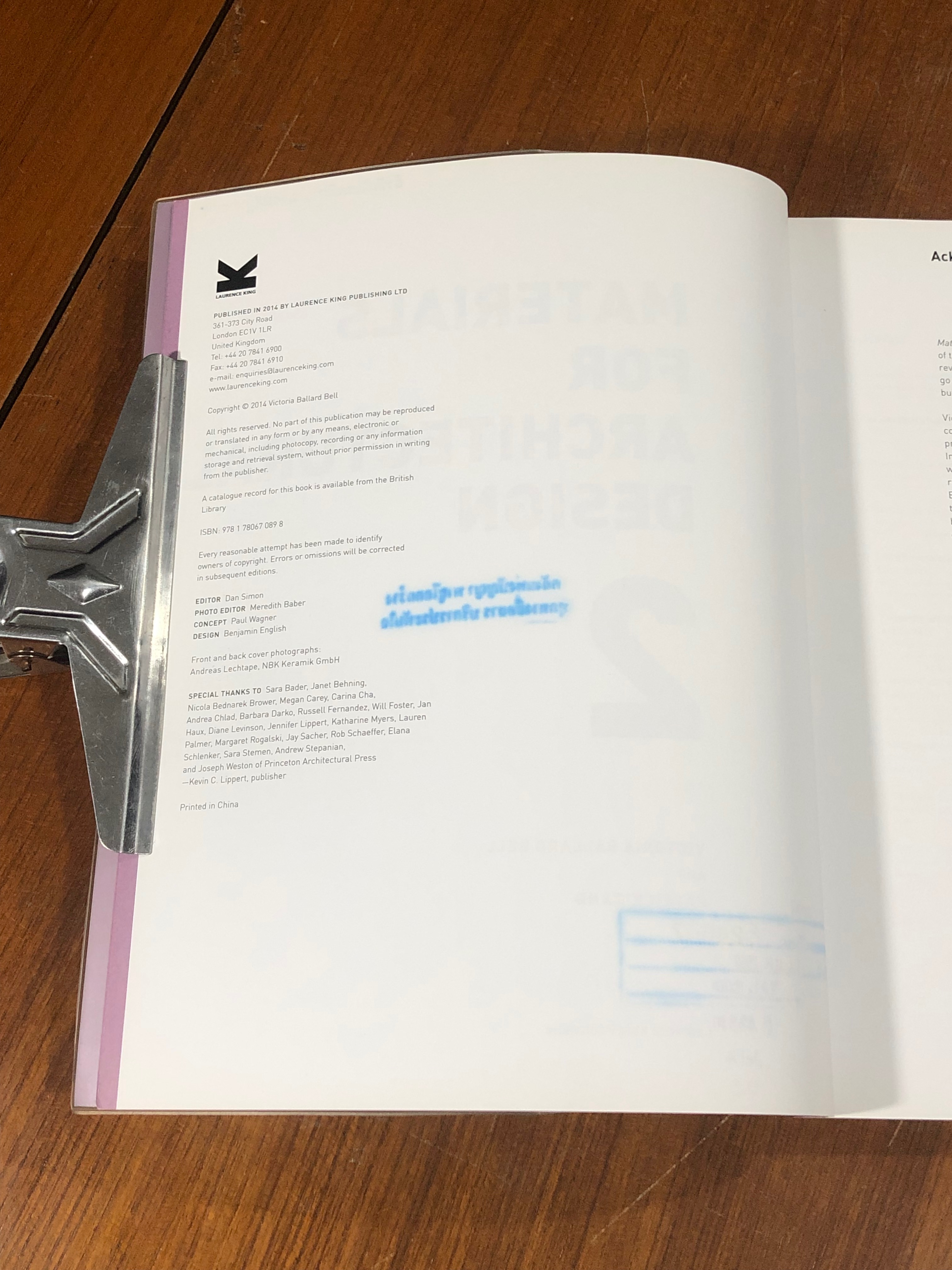 Materials for Architectural Design 2 (มีตราห้องสมุด)