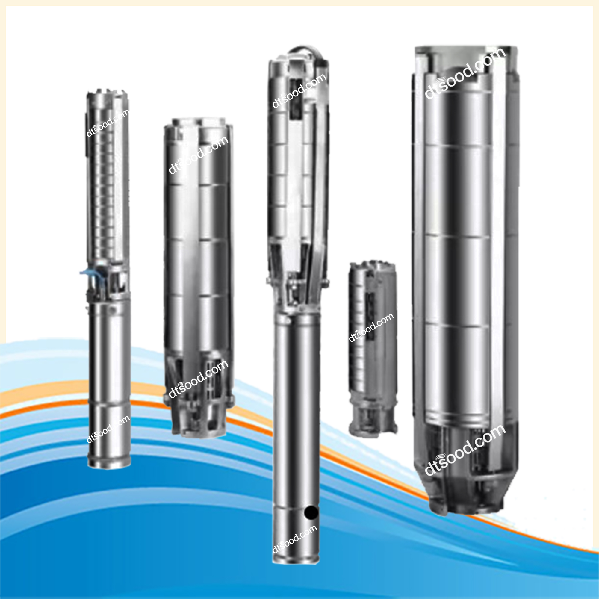 ปั๊มน้ำดันน้ำลึกหลายชั้น ยี่ห้อ CNP รุ่น SJ-PQ Multistage Deep-well Submersible Pump