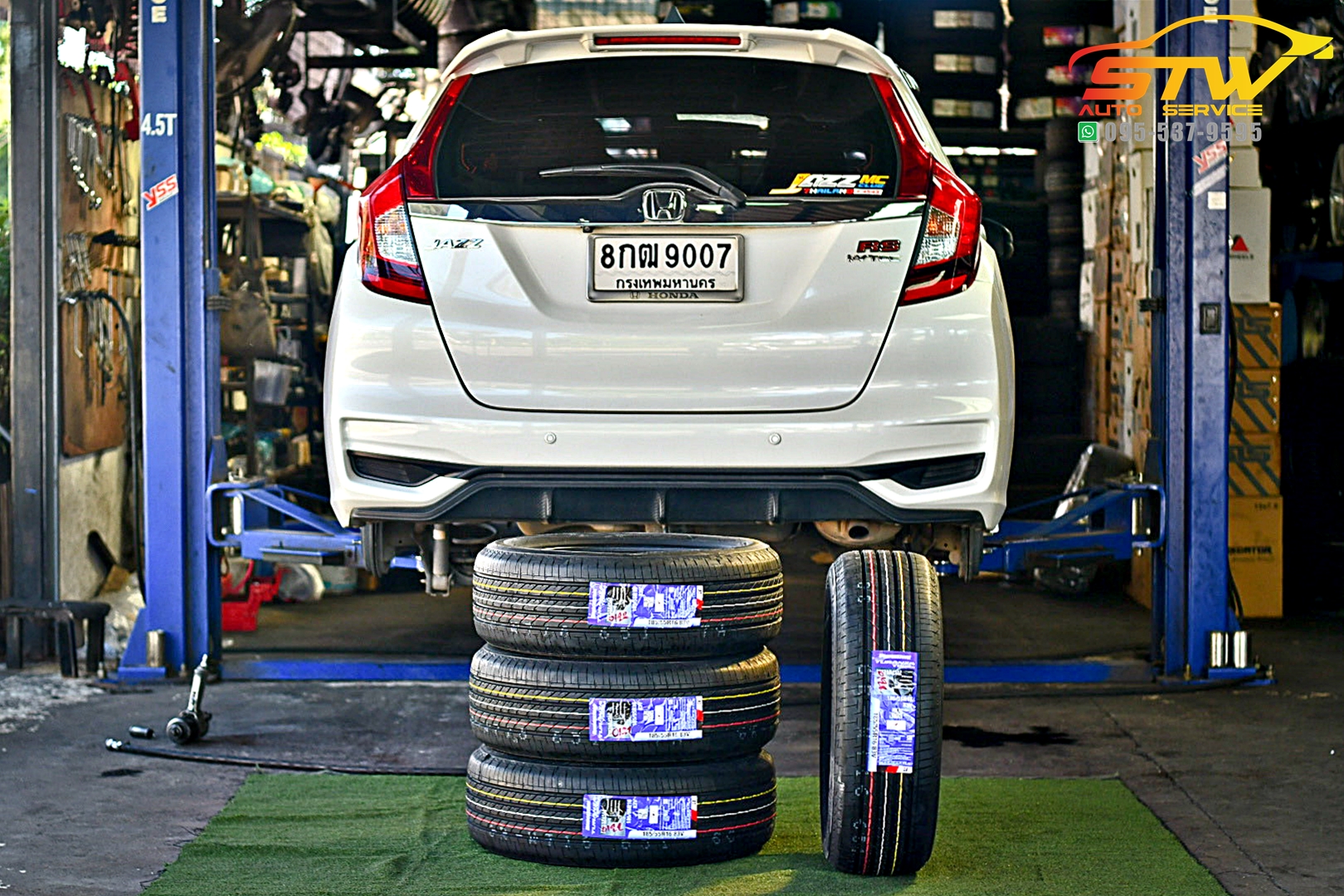 เปลี่ยนยาง HONDA JAZZ GK BRIDGESTONE Turanza T005A 185/55R16 83V