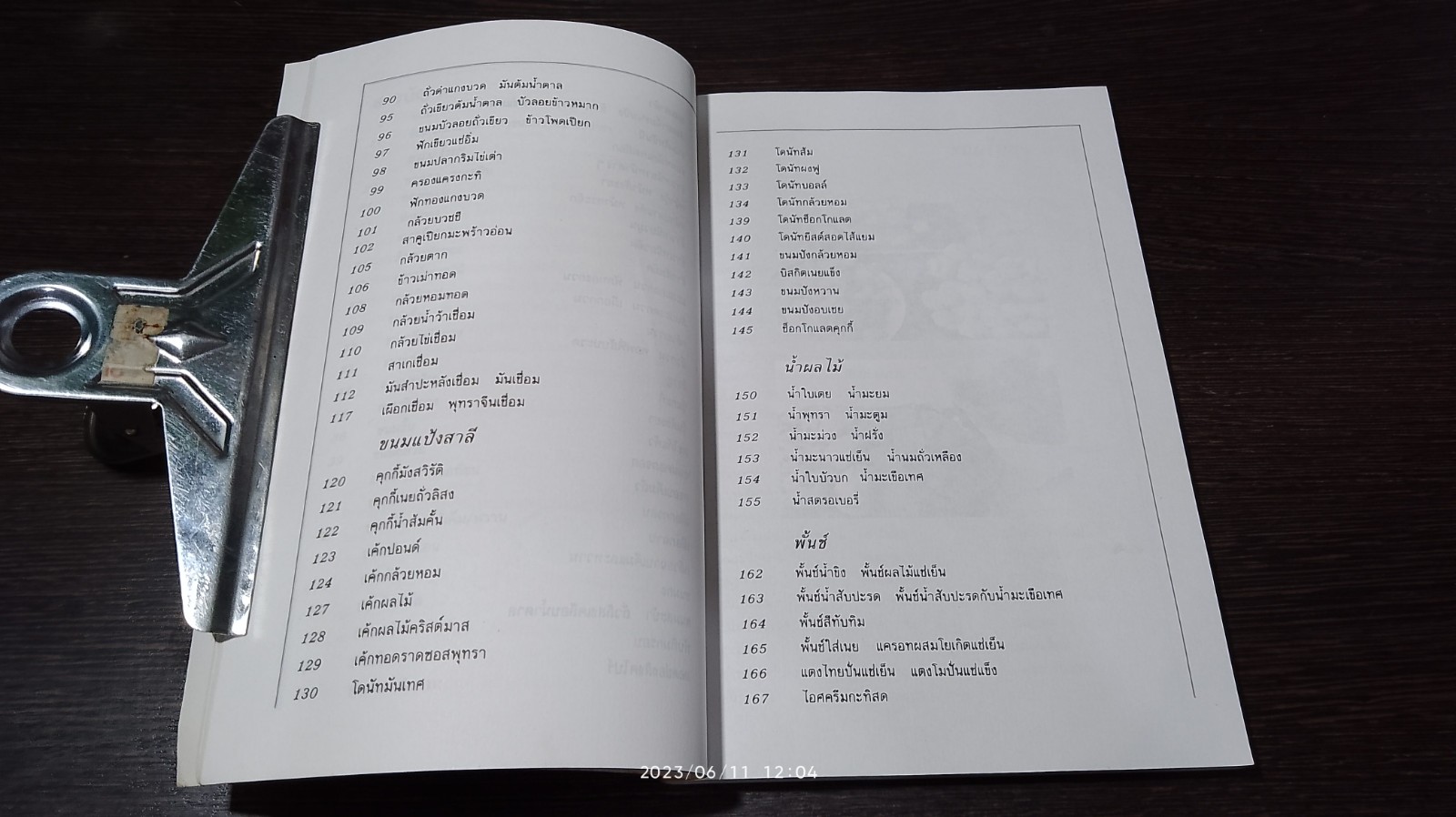 ขนมและน้ำผลไม้ / ศรีสมร คงพันธุ์