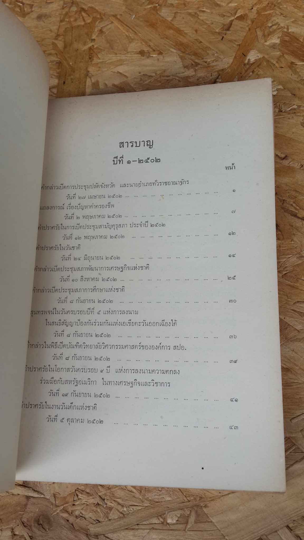 ประมวลสุนทรพจน์ พ.ศ.๒๕๐๒-๒๕๐๔ เล่ม๑ : อนุสรณ์ในงานพระราชทานเพลิงศพ จอมพล สฤษดิ์ ธนะรัชต์ (มีตราห้องสมุด) คณะรัฐมนตรี