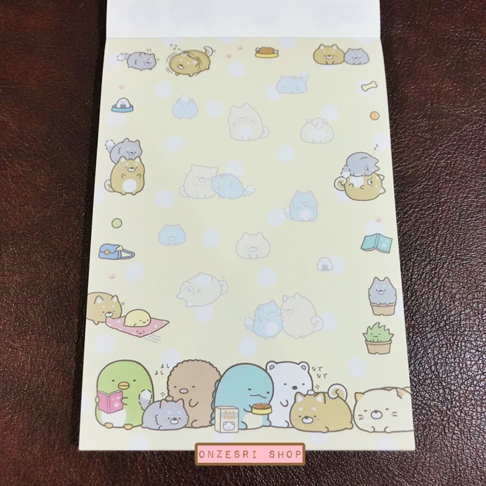 สมุดฉีก Sumikko Gurashi - Dog Cosplay with Puppy ลายมุมห้อง ขนาด 14.8 x 10.5 ซม. มี 4 ลาย รวม 100 แผ่น