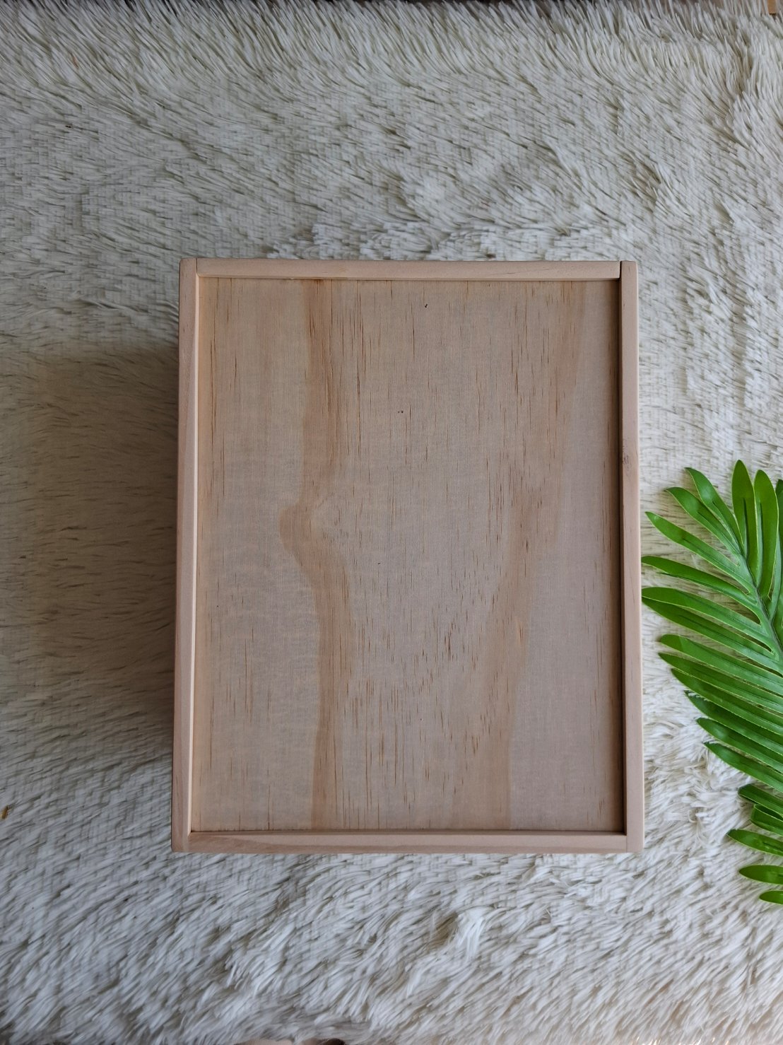 กล่องไม้สนฝาสไลด์