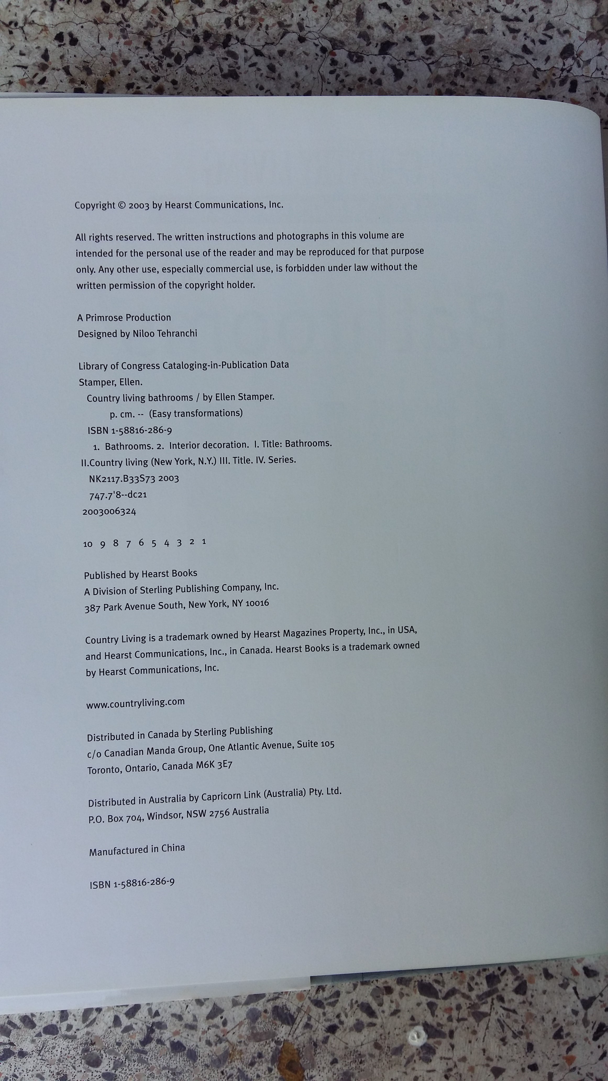 EASY TRANSFORMATIONS BATHROOMS / HEARST BOOKS