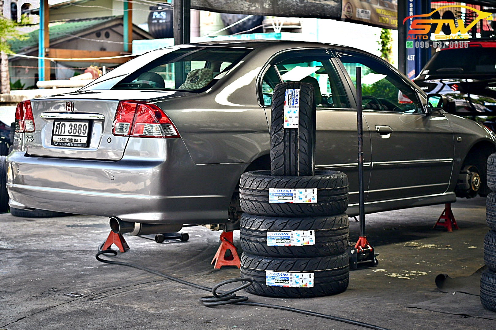 เปลี่ยนยาง HONDA CIVIC DIMENSION OTANI BM2000 215/45R17 91W