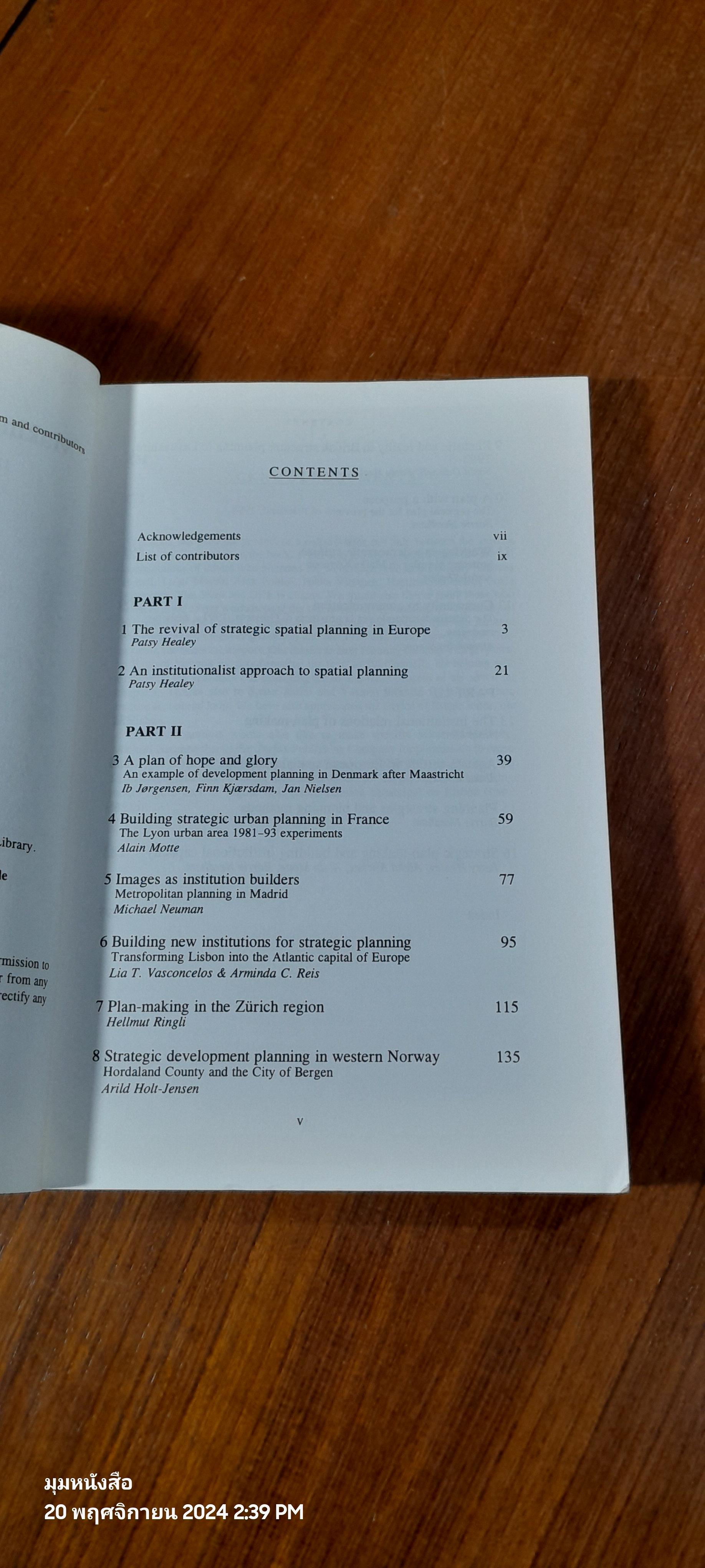 Making Strategic Spatial Plans / Patsy Healey