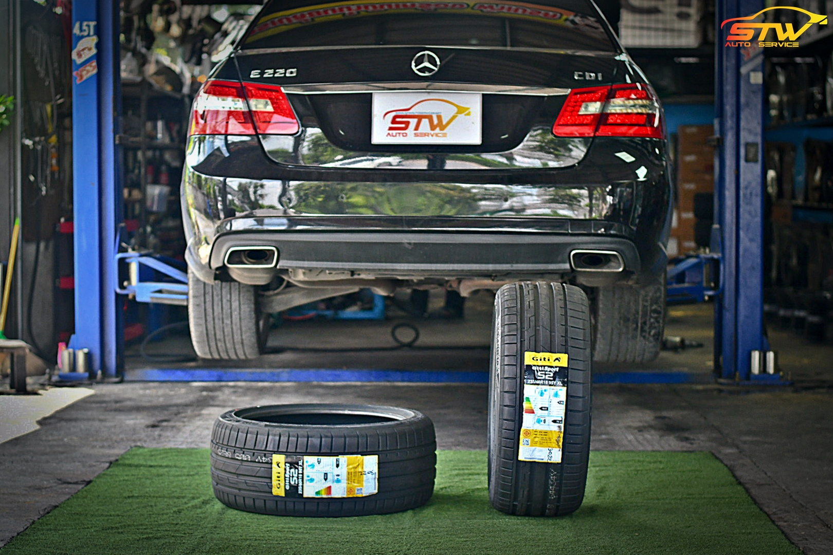 เปลี่ยนยาง Mercedes Benz E220 GITI S2 235/40R18 95Y