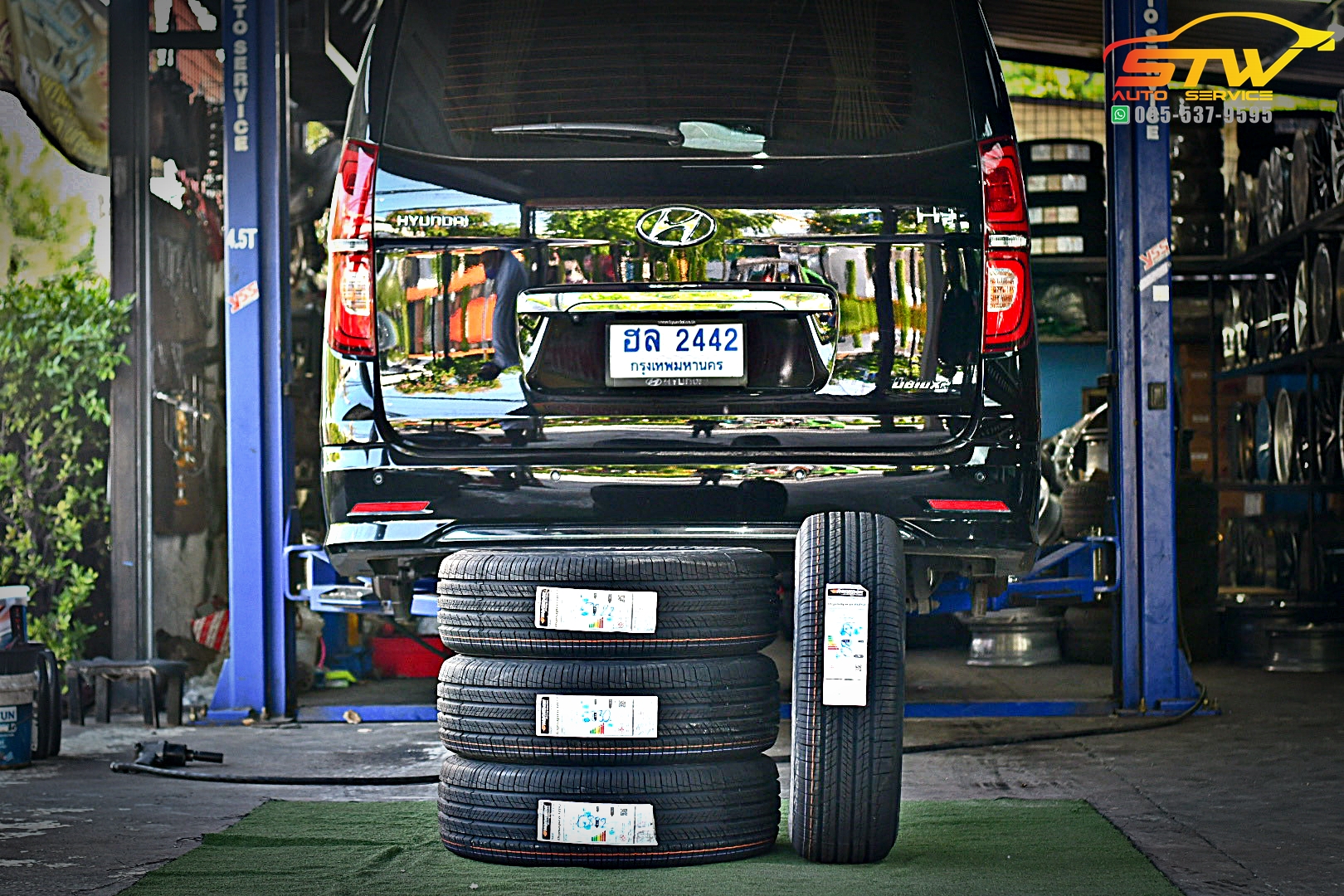 เปลี่ยนยาง HYUNDAI H1 HANKOOK Dynapro HP2 (RA33) 215/70R16 100H