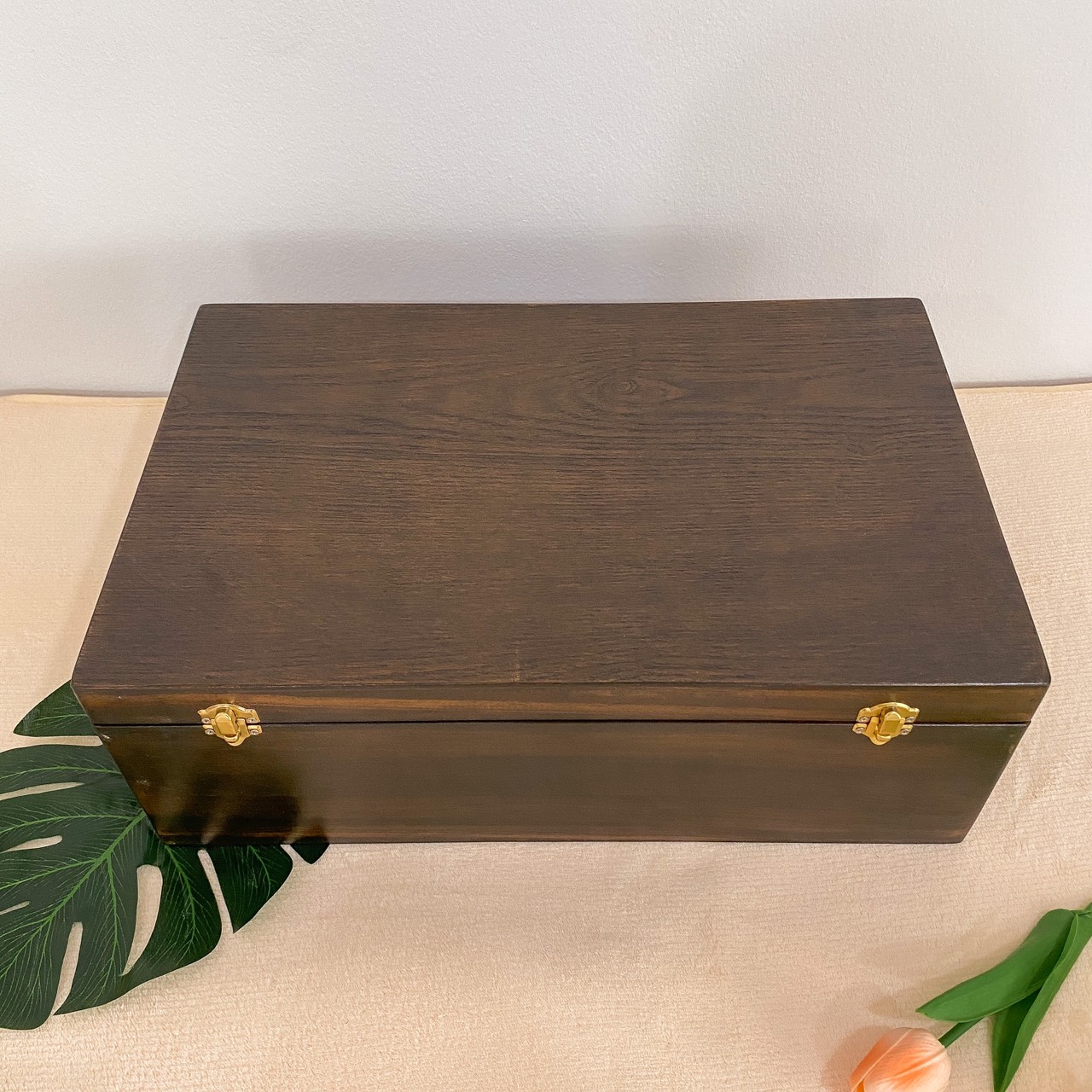 กล่องไม้ฝาล็อค ไซส์ XL (Wooden lock box, XL size)