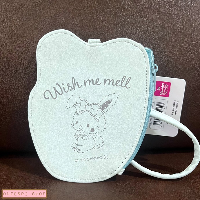 กระเป๋าใส่บัตร/ใส่เหรียญ Sanrio Fragrance is the Feeling of Love Pouch แบบ Wish me Mell มีสายคล้องมือ ขนาด 10.5 x 12 ซม.