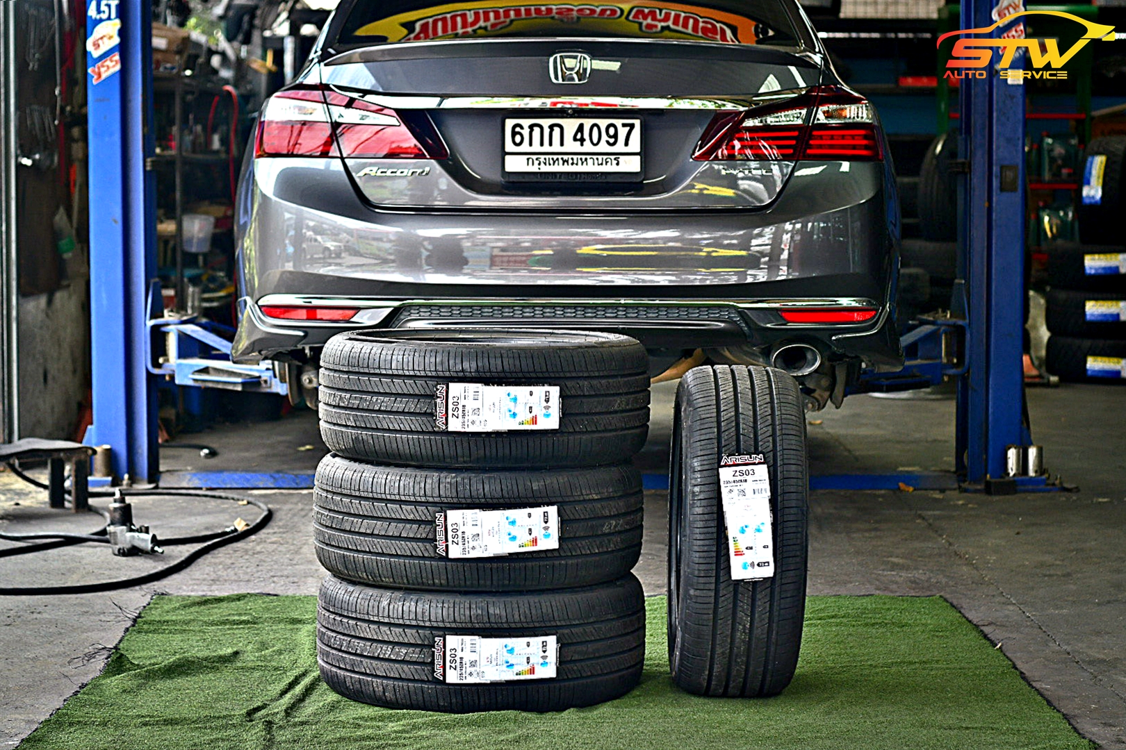 ยาง ARISUN ZS03 235/45R18 98W ติดตั้งใส่ HONDA ACCORD