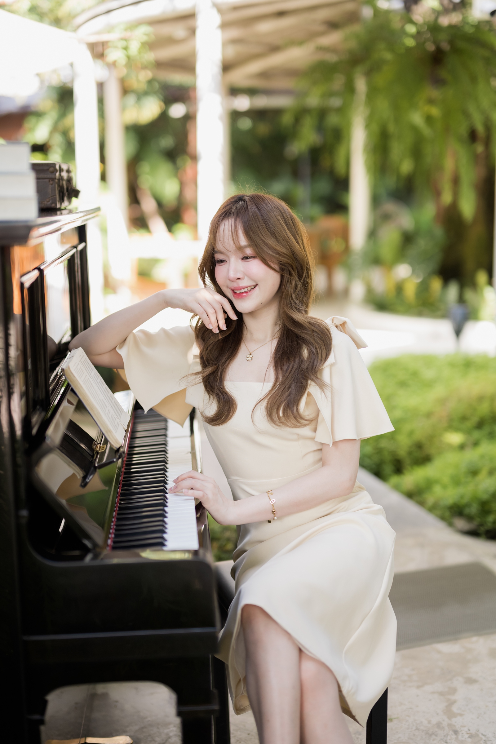 Bellette Bow Shoulder Dress