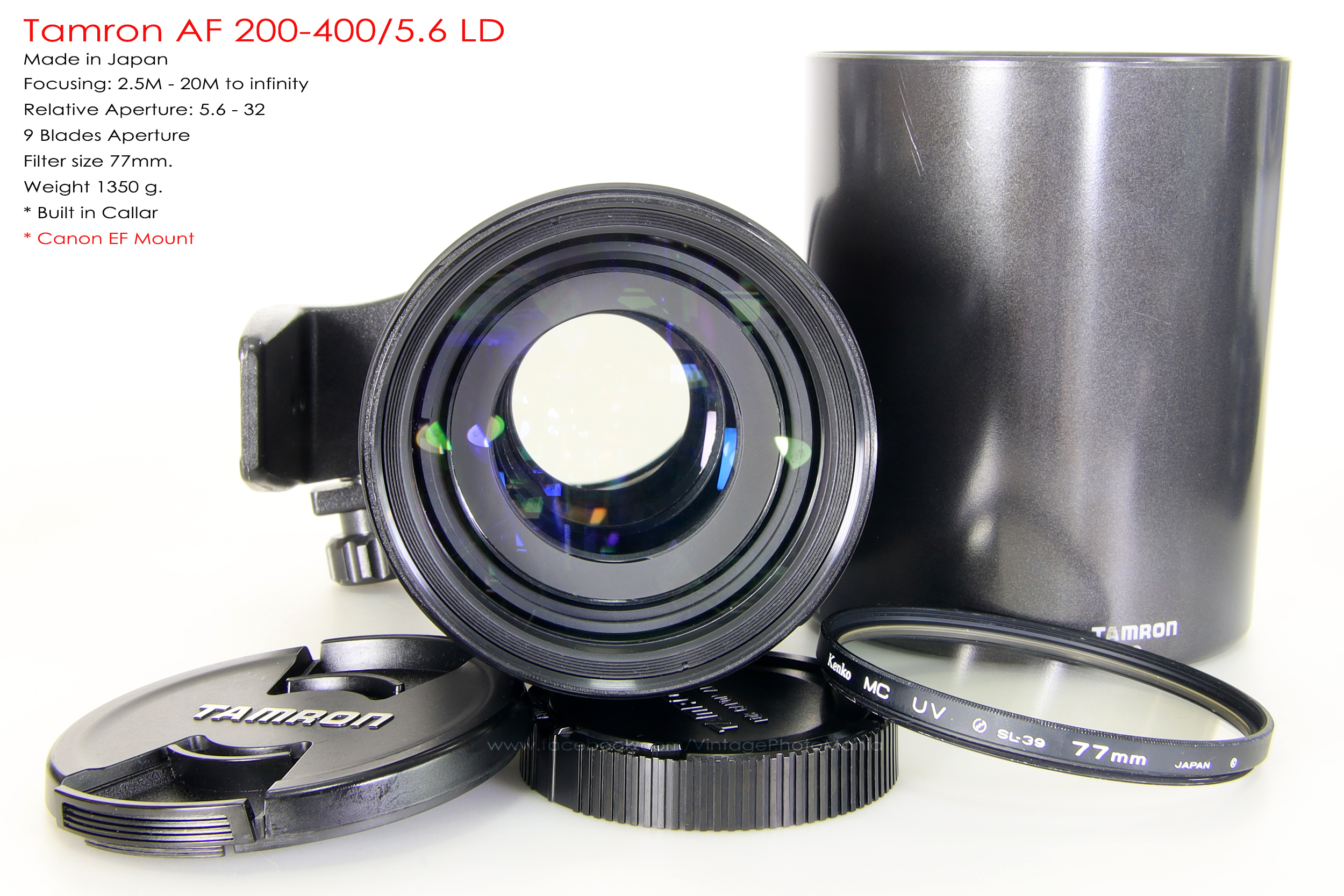 Tamron AF 200-400/5.6 LD *Canon EF เลนส์ซูมซูเปอร์เทเลสายถ่ายนกเอฟไม่ไหล