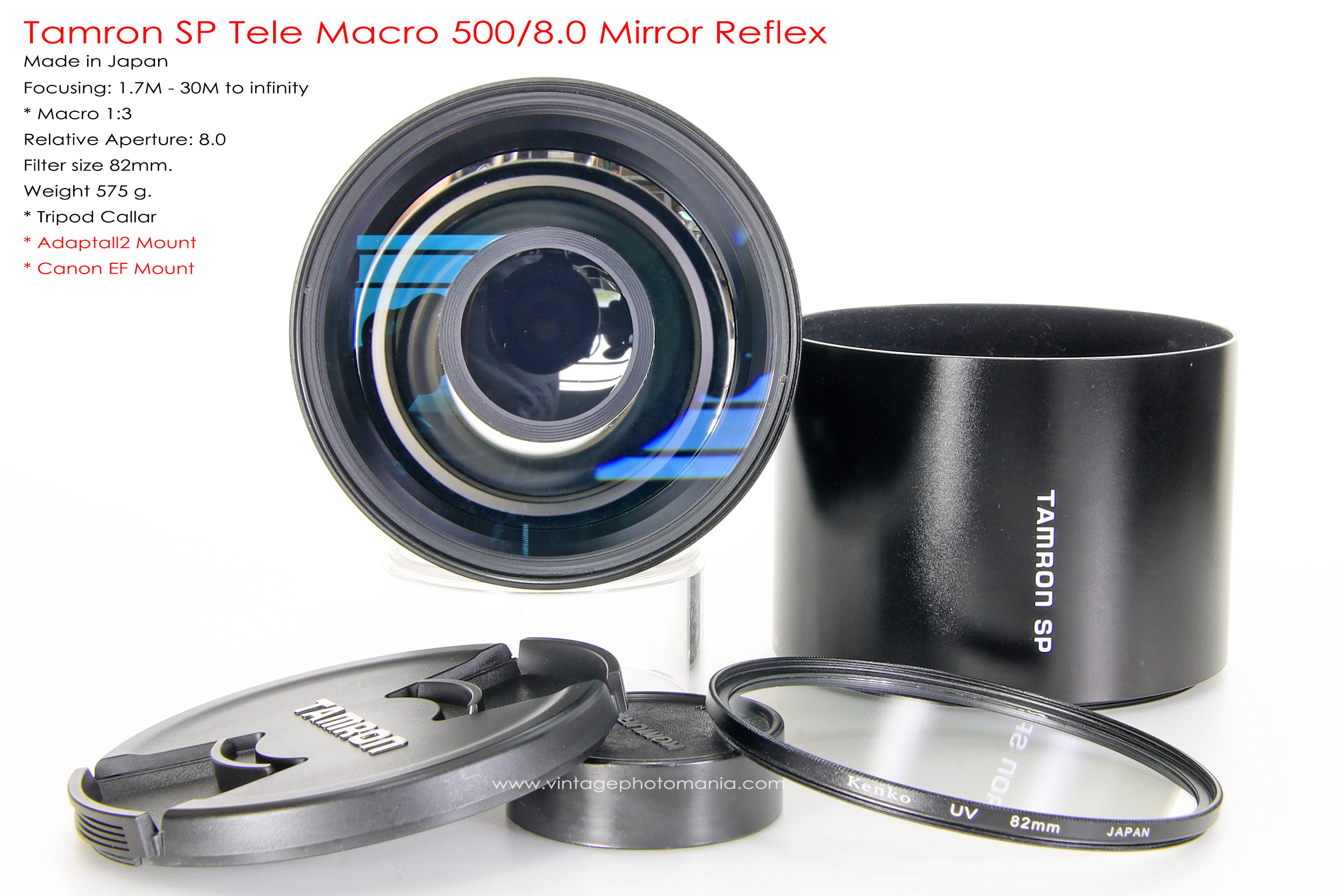Tamron SP 500/8.0 Mirror Reflex Macro *Canon EF Mount เลนส์ถ่ายไกลสุดๆโบเก้โดนัท