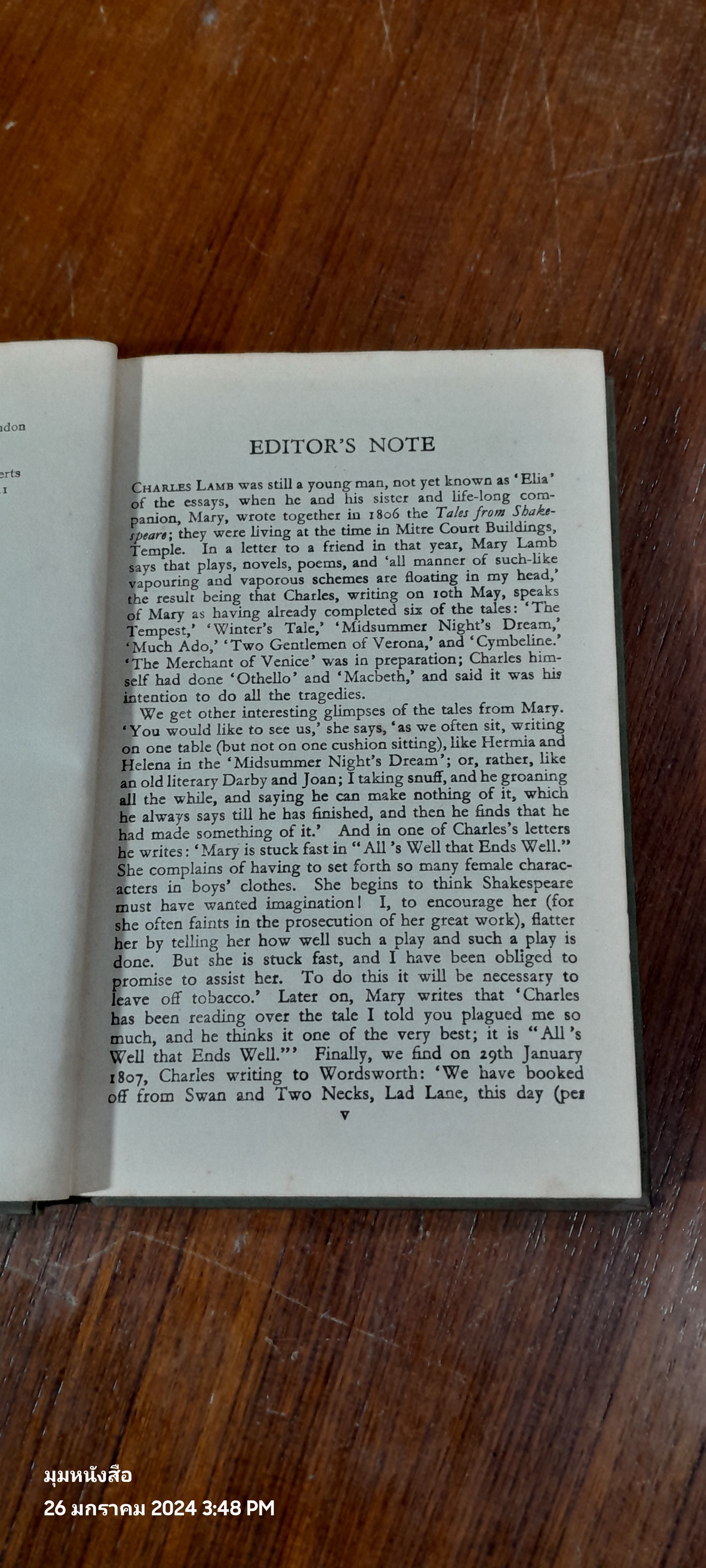 TALES FROM SHAKESPEARE Charles and Mary Lamb
