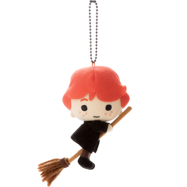 พวงกุญแจจากเรื่อง Harry Potter ขี่ไม้กวาด แบบ Ron ขนาดสูง 12 ซม. วัดไม่รวมโซ่
