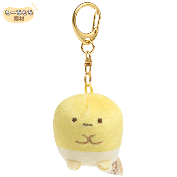 พวงกุญแจตุ๊กตาเล็ก Sumikko Gurashi Shiro Kuma's Corn Soup แบบ Corn ขนาด 4 x 3.5 x 3 ซม.