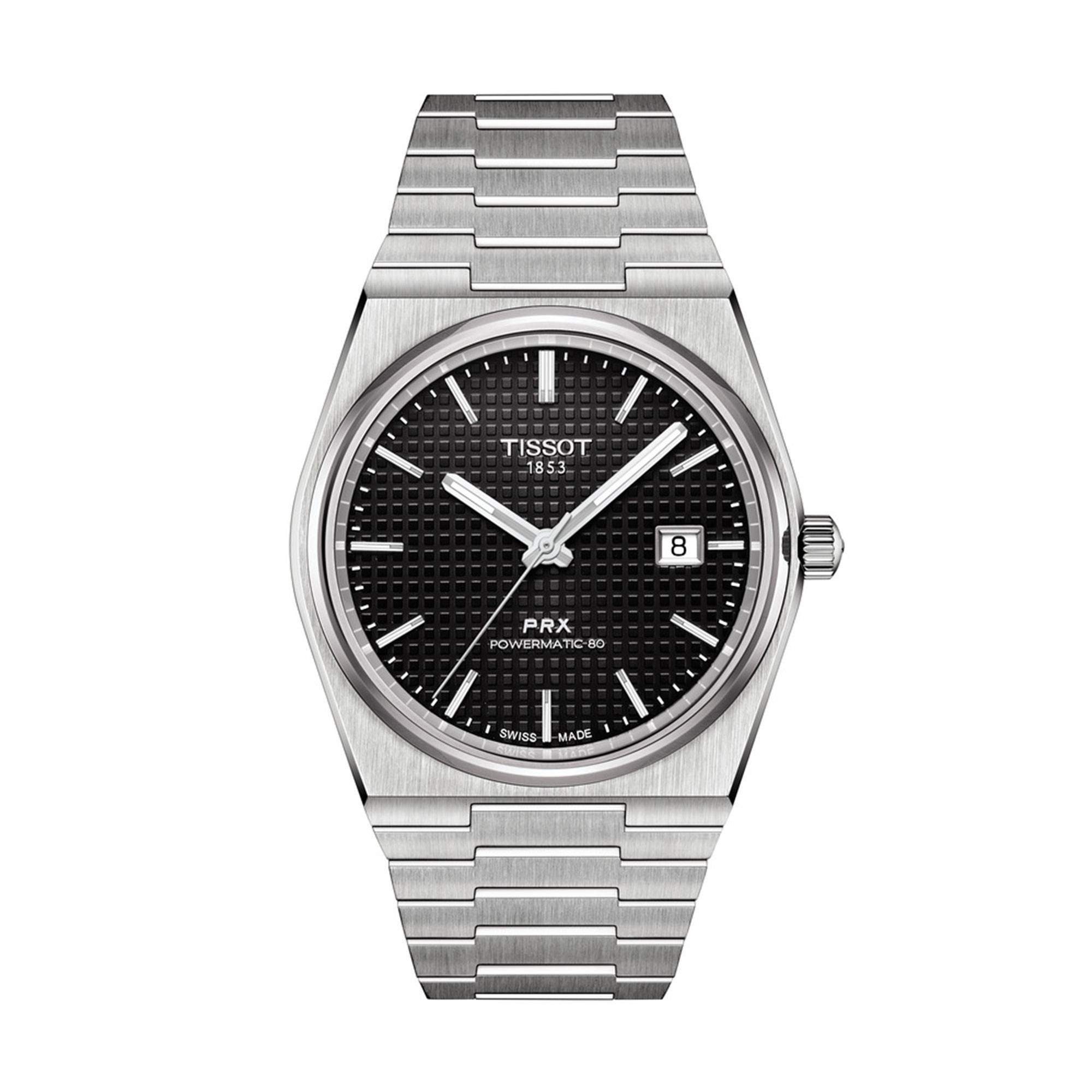 TISSOT PRX POWERMATIC 80 รุ่น T137.407.11.051.00 (หน้าดำ) เครื่องประกันศูนย์ไทย