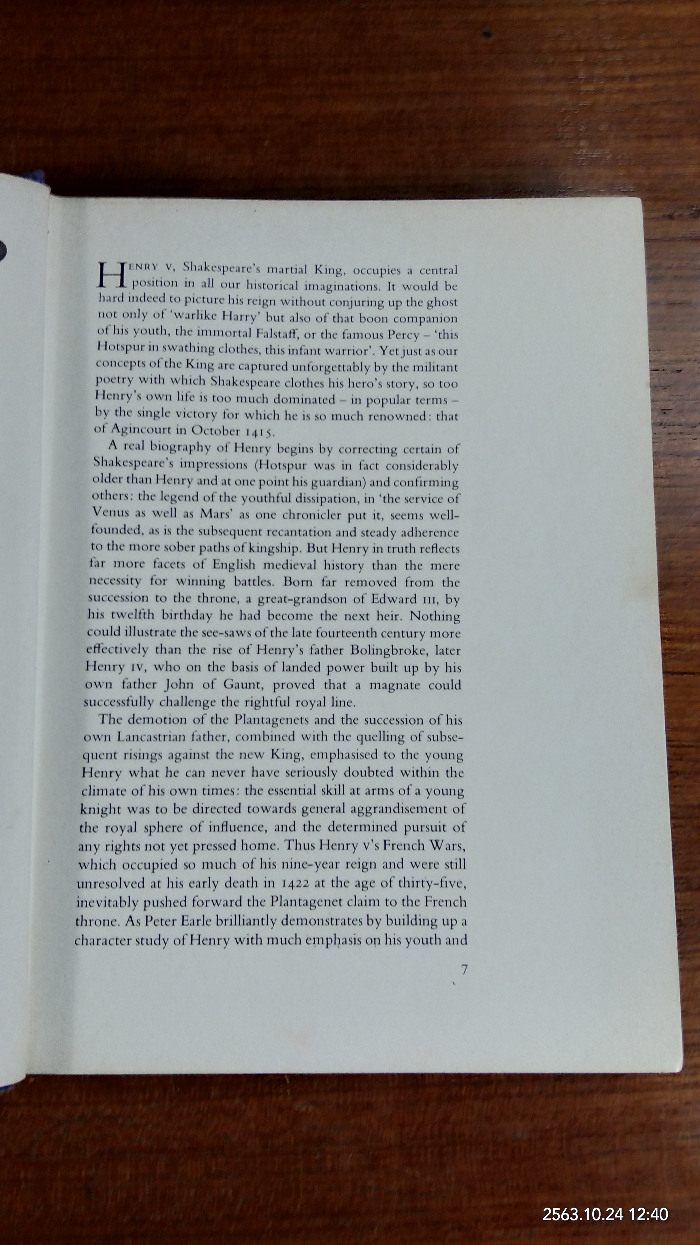 The Life and Times of HENRY V