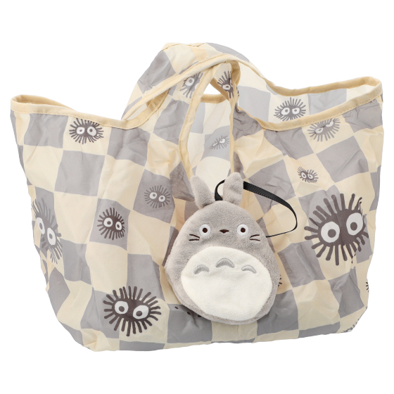 กระเป๋า Studio Ghibli Eco Bag แบบ My Neighbor Totoro พับได้ พกพาสะดวก ตรงที่เก็บเป็นตัวการ์ตูนน่ารัก ขนาด 43 x 27 x 20 ซม.