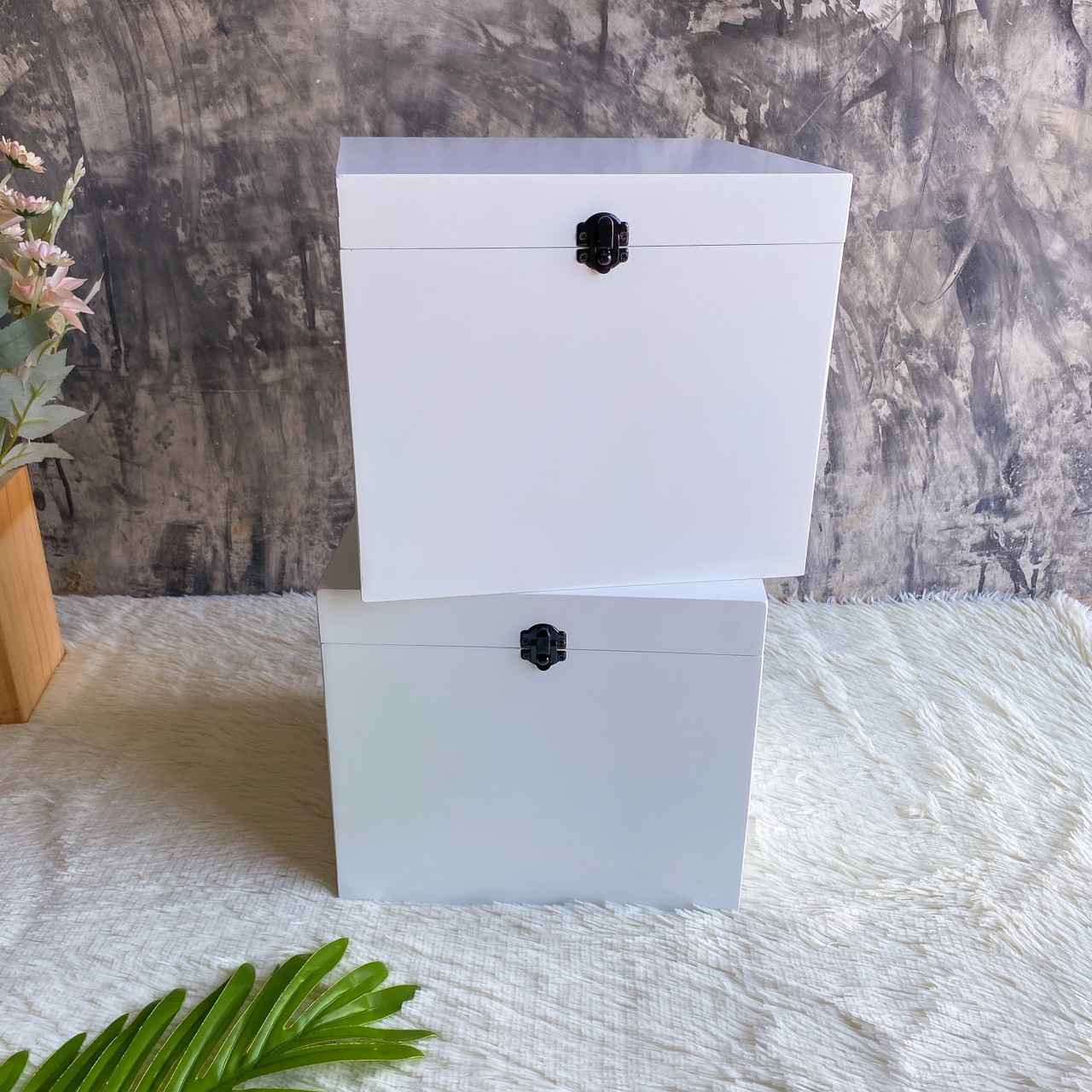 กล่องไม้สีขาว (MDF Wooden Box)