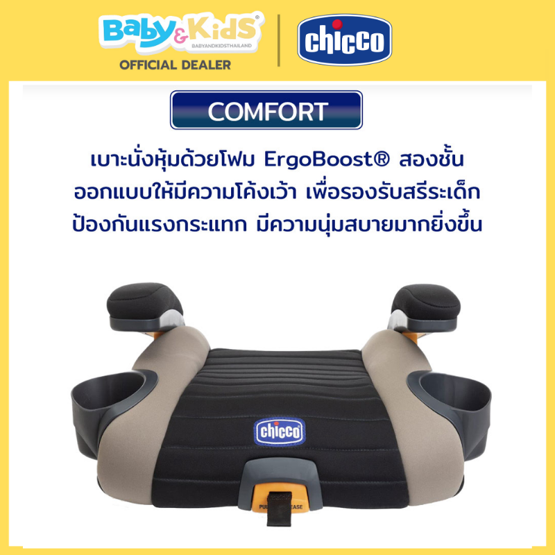 Chicco คาร์ซีทแบบเบาะนั่งเสริม Booster Go Fit Plus Avenue