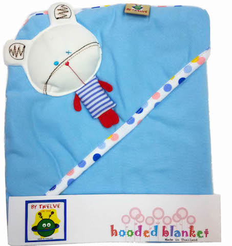 ผ้าห่อตัวเด็ก, Hooded Blanket 100% cotton