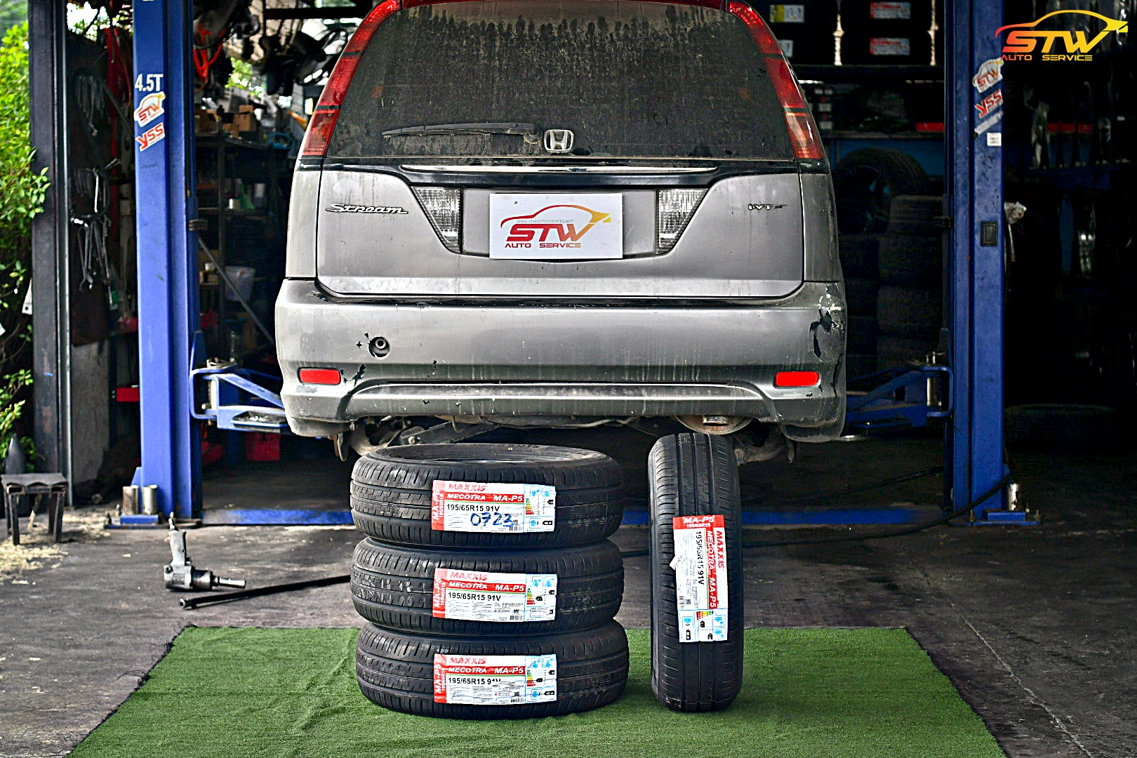 ยาง MAXXIS MA-P5 195/65R15 91V ติดตั้งใส่ HONDA STREAM