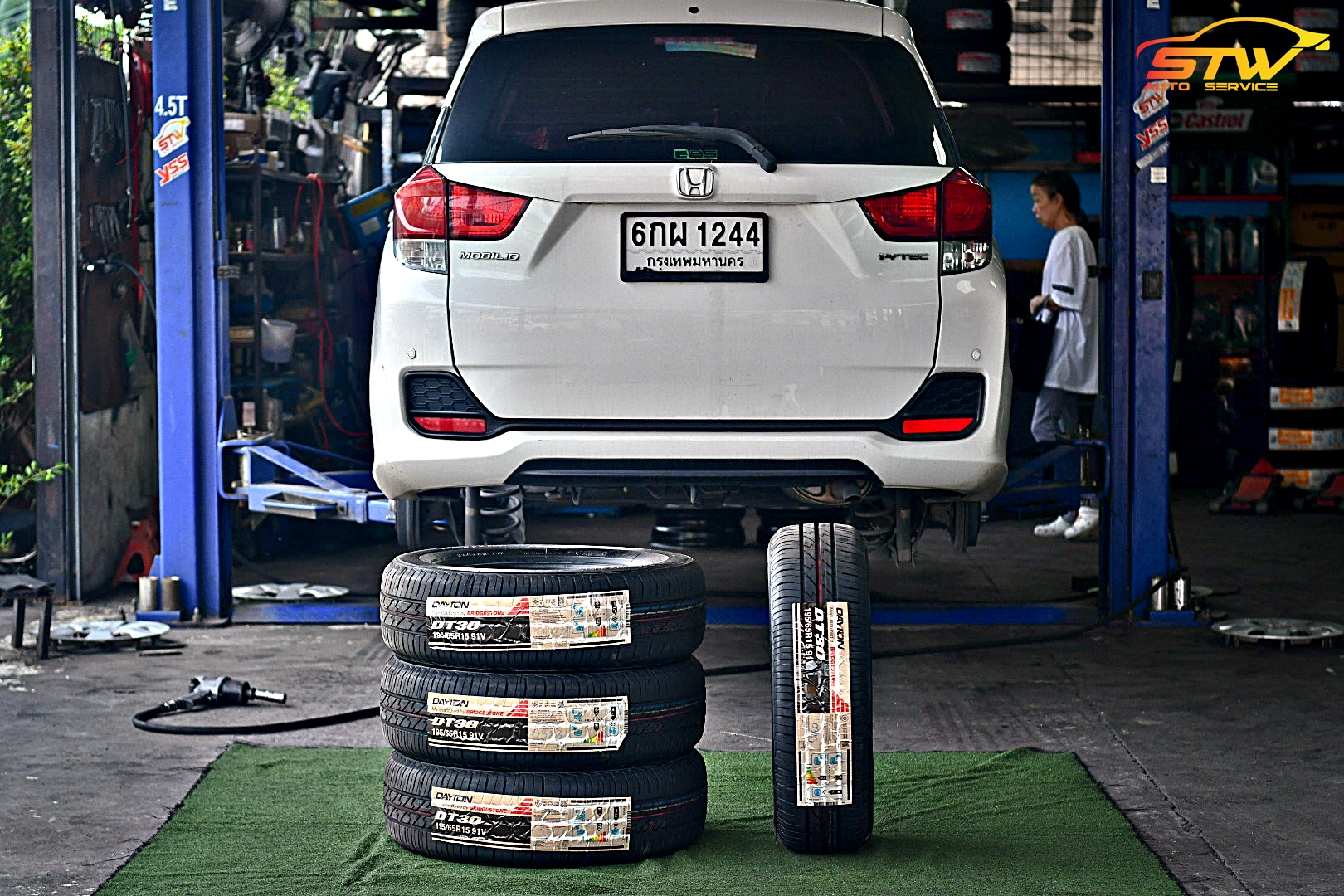 ยาง DAYTON DT30 195/65R15 91V ติดตั้งใส่ HONDA MOBILIO