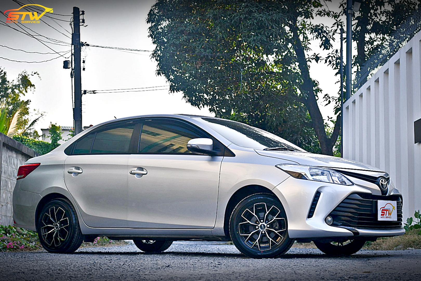 ล้อแม็กซ์ SSW S389 ขอบ15นิ้ว ยาง ALLIANCE AL30 (By YOKOHAMA) 195/55R15 85H ติดตั้งใส่ TOYOTA VIOS