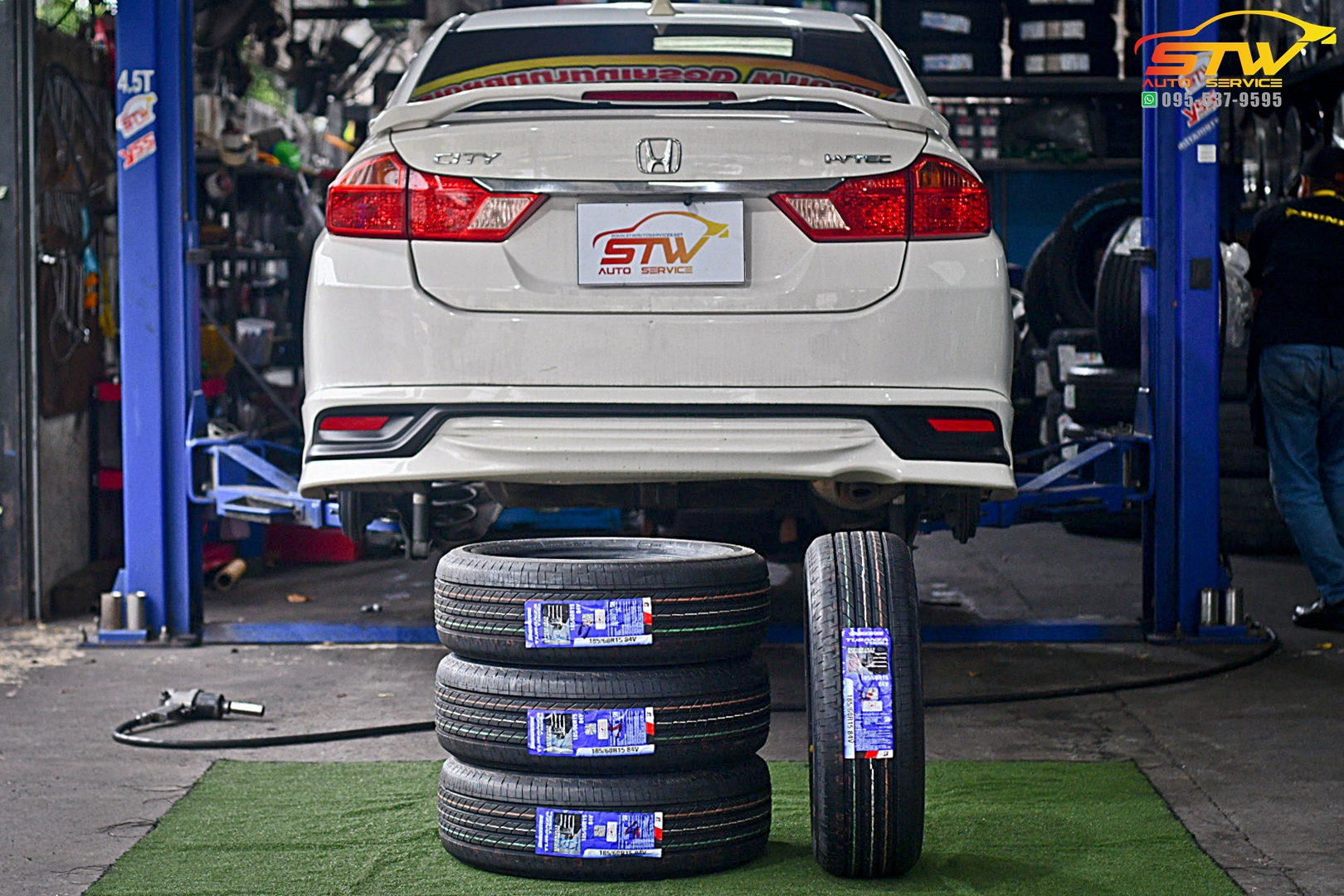 เปลี่ยนยาง HONDA CITY BRIDGESTONE Turanza T005A 185/60R15 84V
