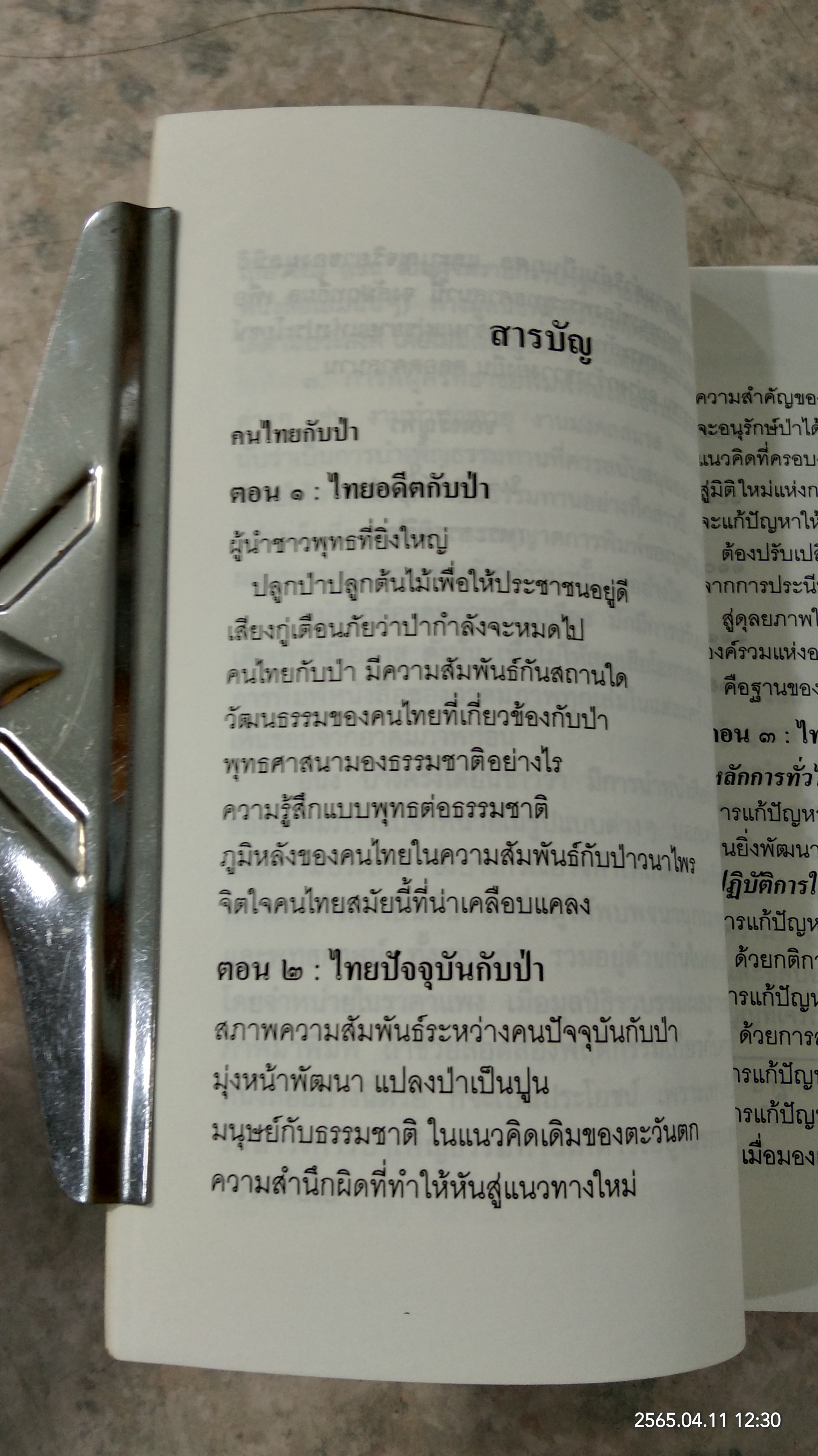 คนไทยกับป่า / พระธรรมปิฎก