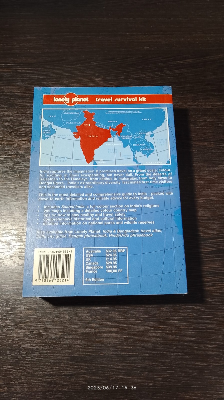 lonely planet : India (ปี 1996)