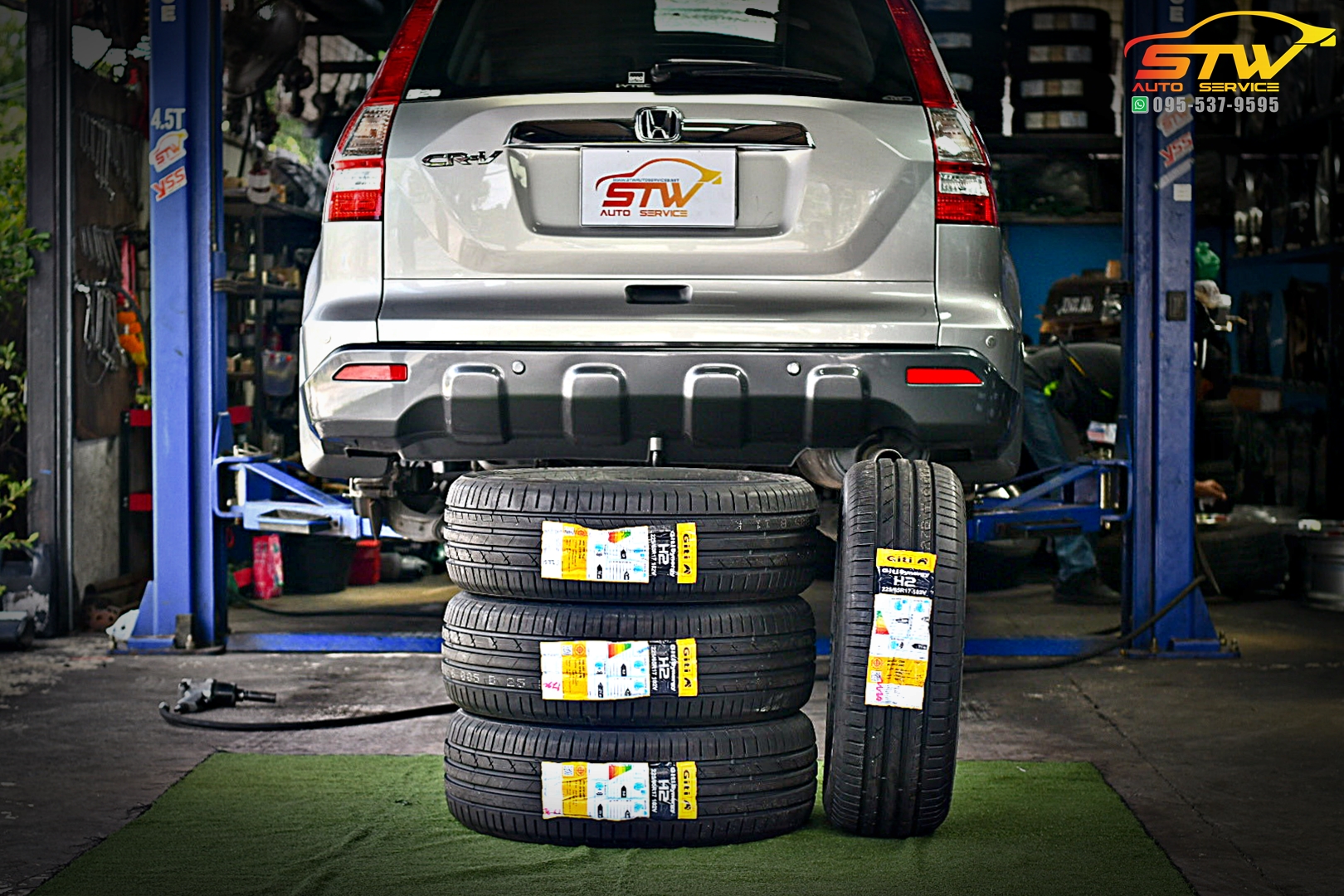 เปลี่ยนยาง HONDA CRV GITI Synergy H2 SUV 225/65R17 102V