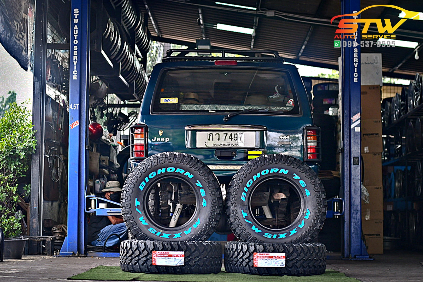 เปลี่ยนยาง JEEP 4x4 ยางมัดเทอร์เรน MAXXIS BIGHORN MT764 31x10.5R15 6PR