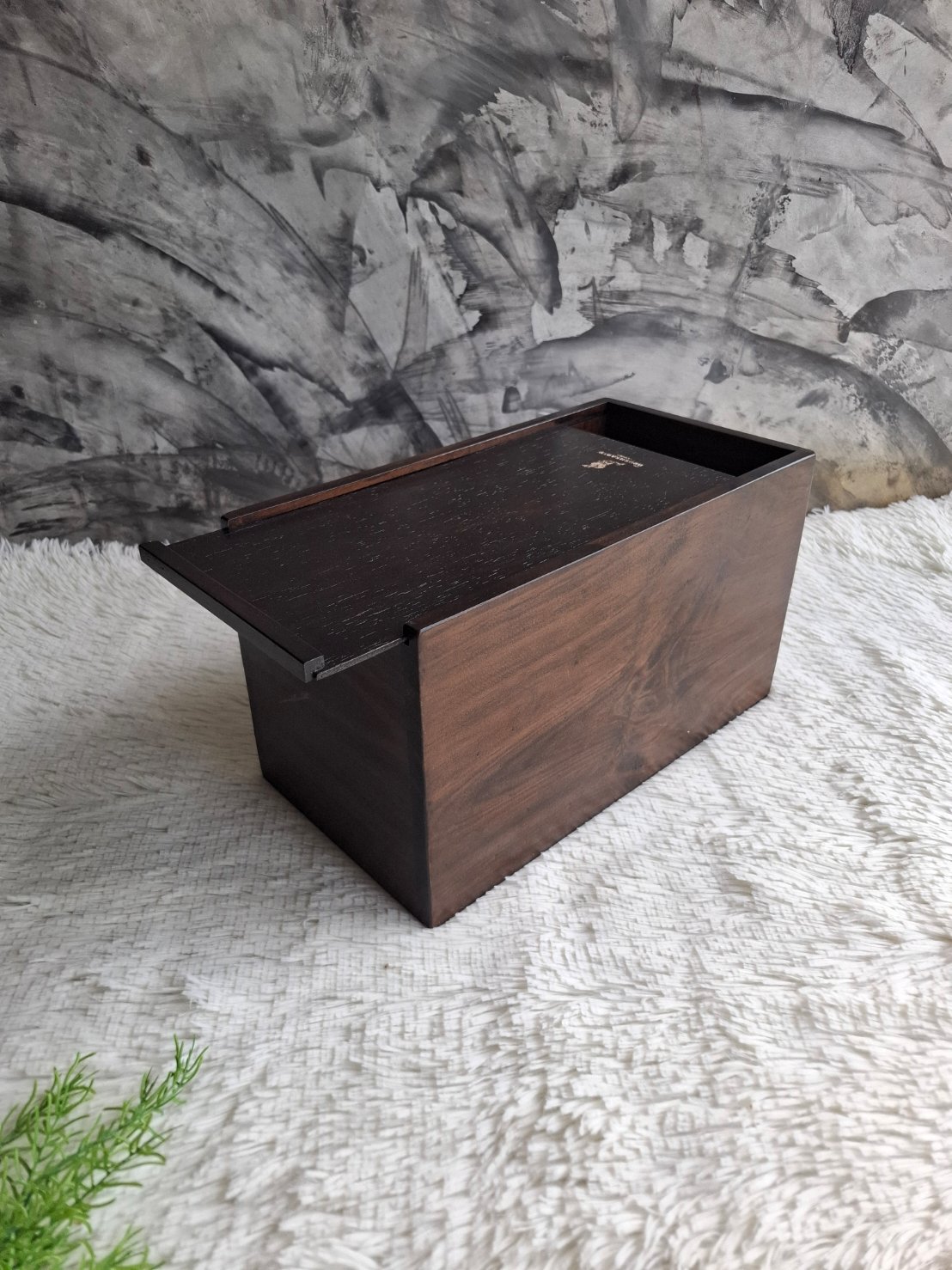 งานกล่องไม้ฝาสไลด์