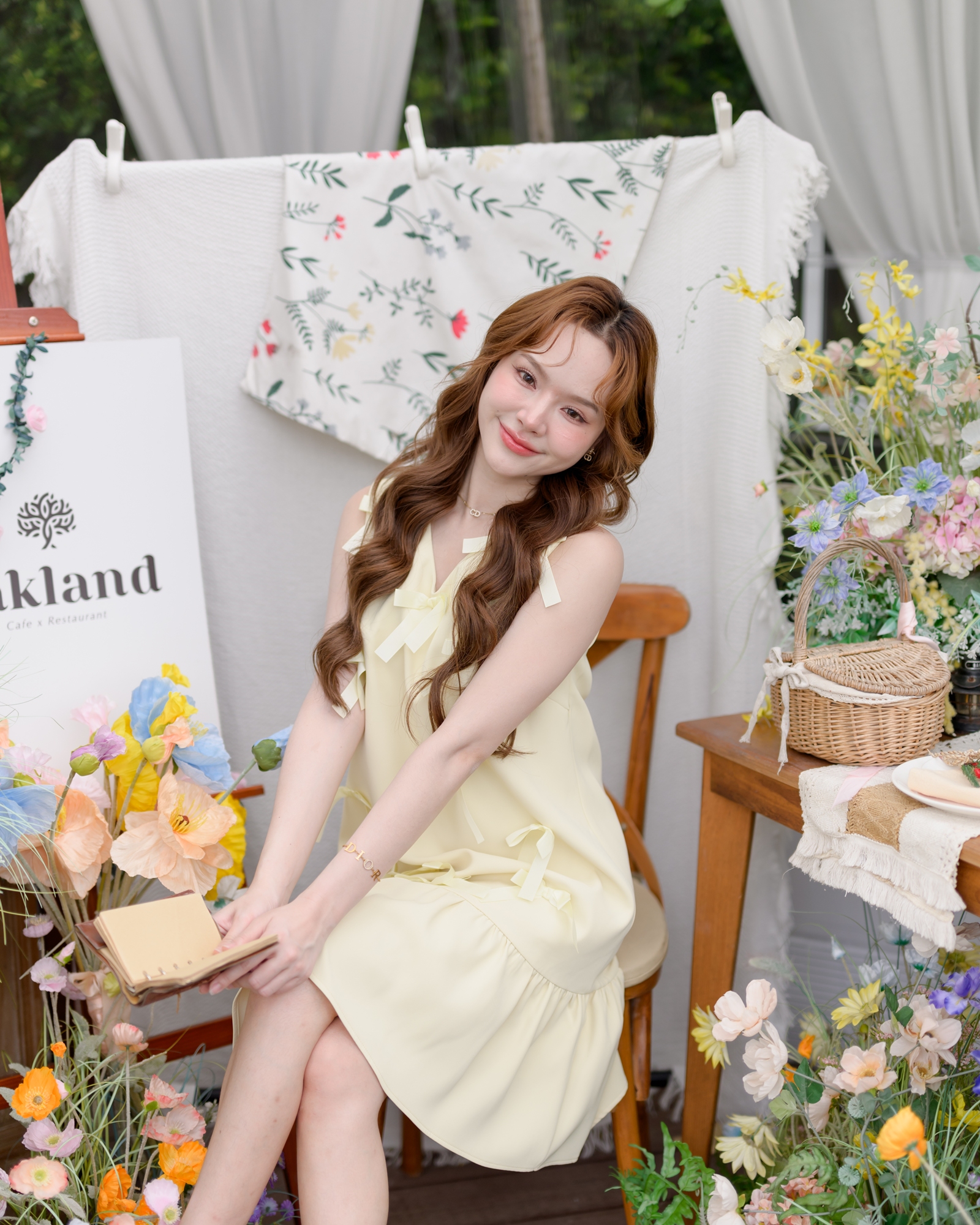 Bow me softly dress : สีเหลืองอ่อน