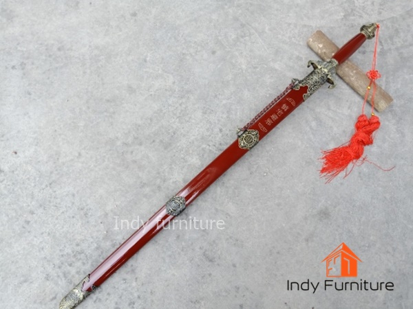 กระบี่ยาว รุ่น Jiansui ปลอกไม้สีแดง