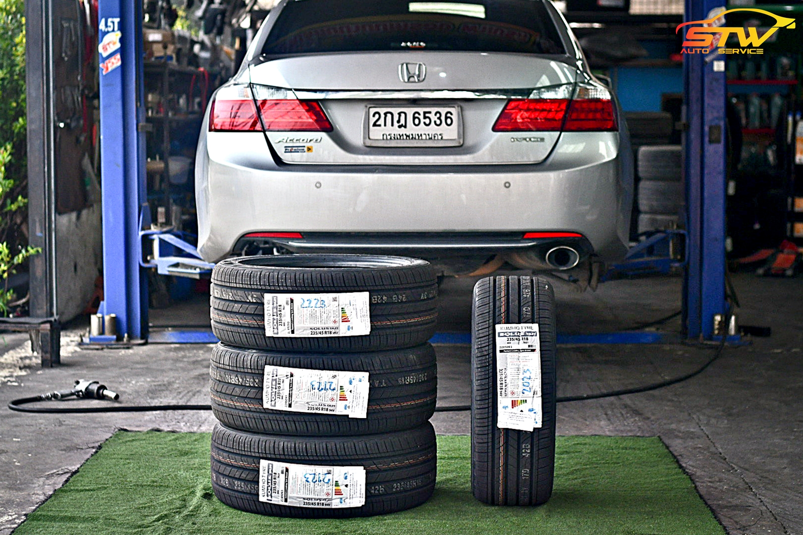 ยาง KUMHO SOLUS TA21 235/45R18 94V ติดตั้งใส่ HONDA ACCORD