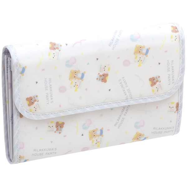 กระเป๋า Rilakkuma's House Party Multi Case เป็นที่ใส่บัตร ใส่เอกสาร ใส่ของเล็กน้อย ขนาด 21 x 14 x 4 ซม.