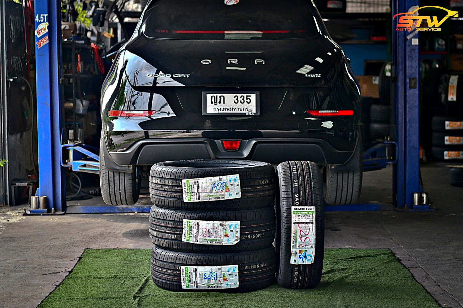 ยาง KUMHO Ecoving ES31 215/50R18 92H ติดตั้งใส่ ORA GOOD CAT