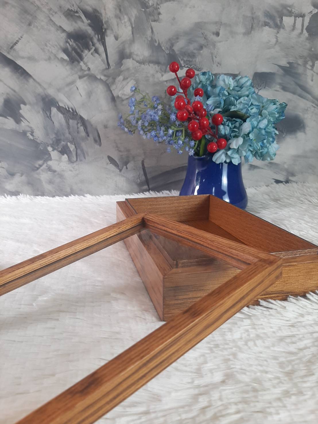 กล่องไม้โอ็คฝากระจก